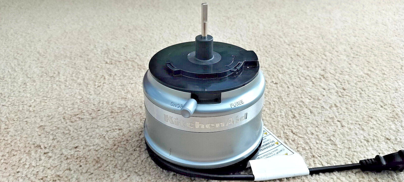 KitchenAid KFC3516 3.5 Cups Food Chopper Silver REPLACEMENT | Base 2 Speed Motor