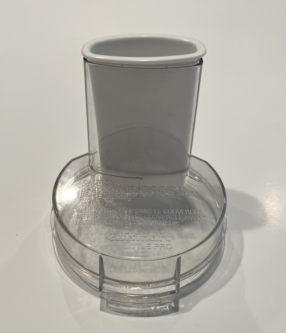 Cuisinart Little Pro Plus Food Processor Replacement LID (DLC-504TX) & PUSHER
