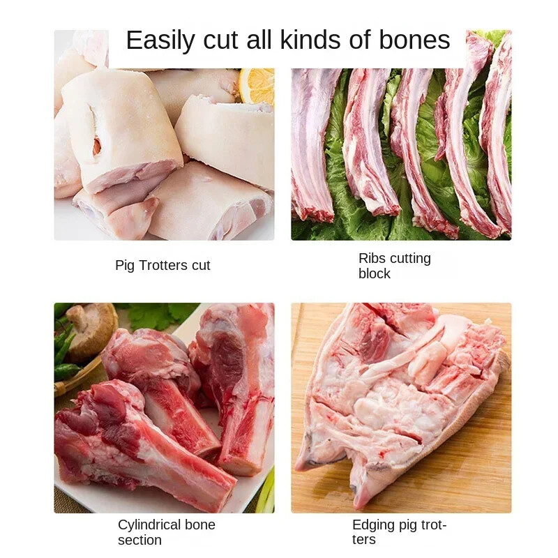 Stainless steel manual guillotine chopper Chopping pig’s hooves tube bone