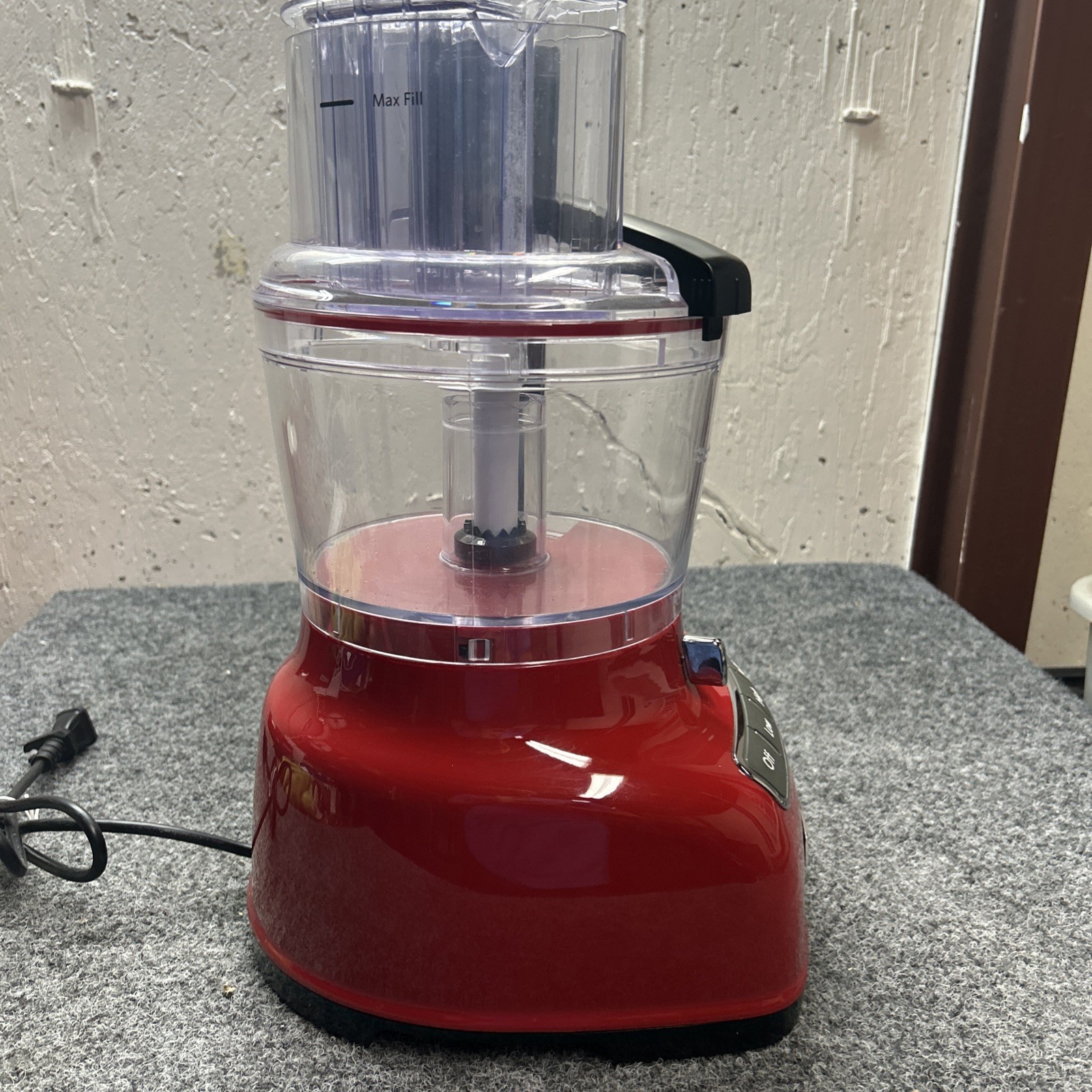 KitchenAid KFP0935QER 9 Cup Food Processor/Slicer Empire Red With Accessories