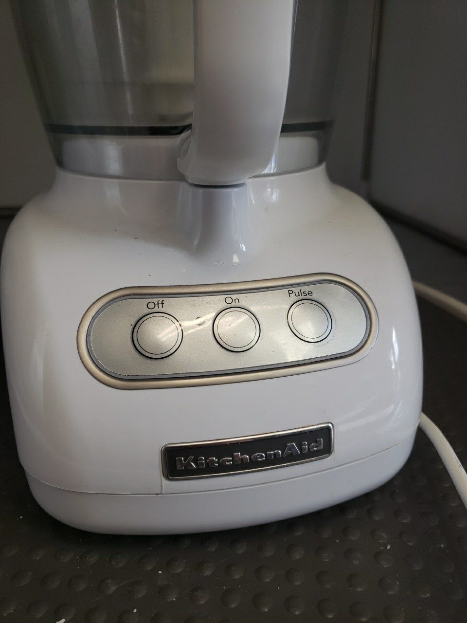 KitchenAid Food Processor White KFP715WH2 Motor Base Bowl Blade Lid TESTED