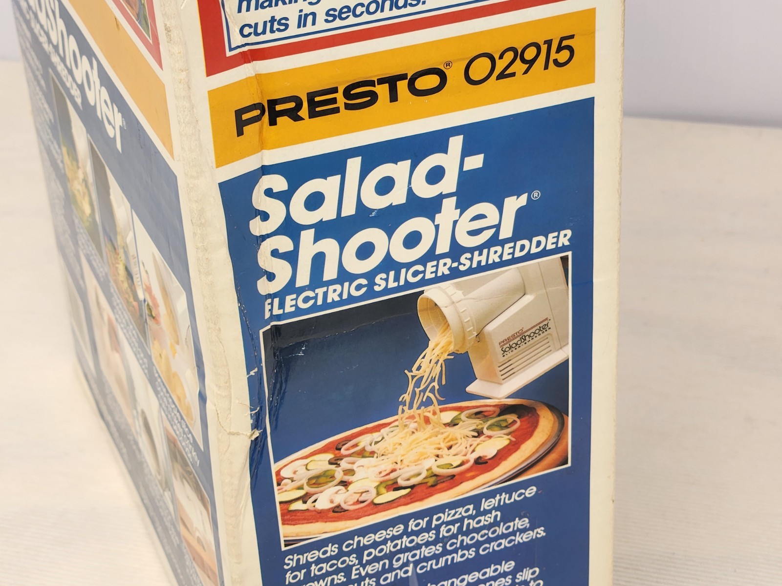 1991 PRESTO Salad Shooter Slicer Shredder 02915 Plus Ripple Cone NEW