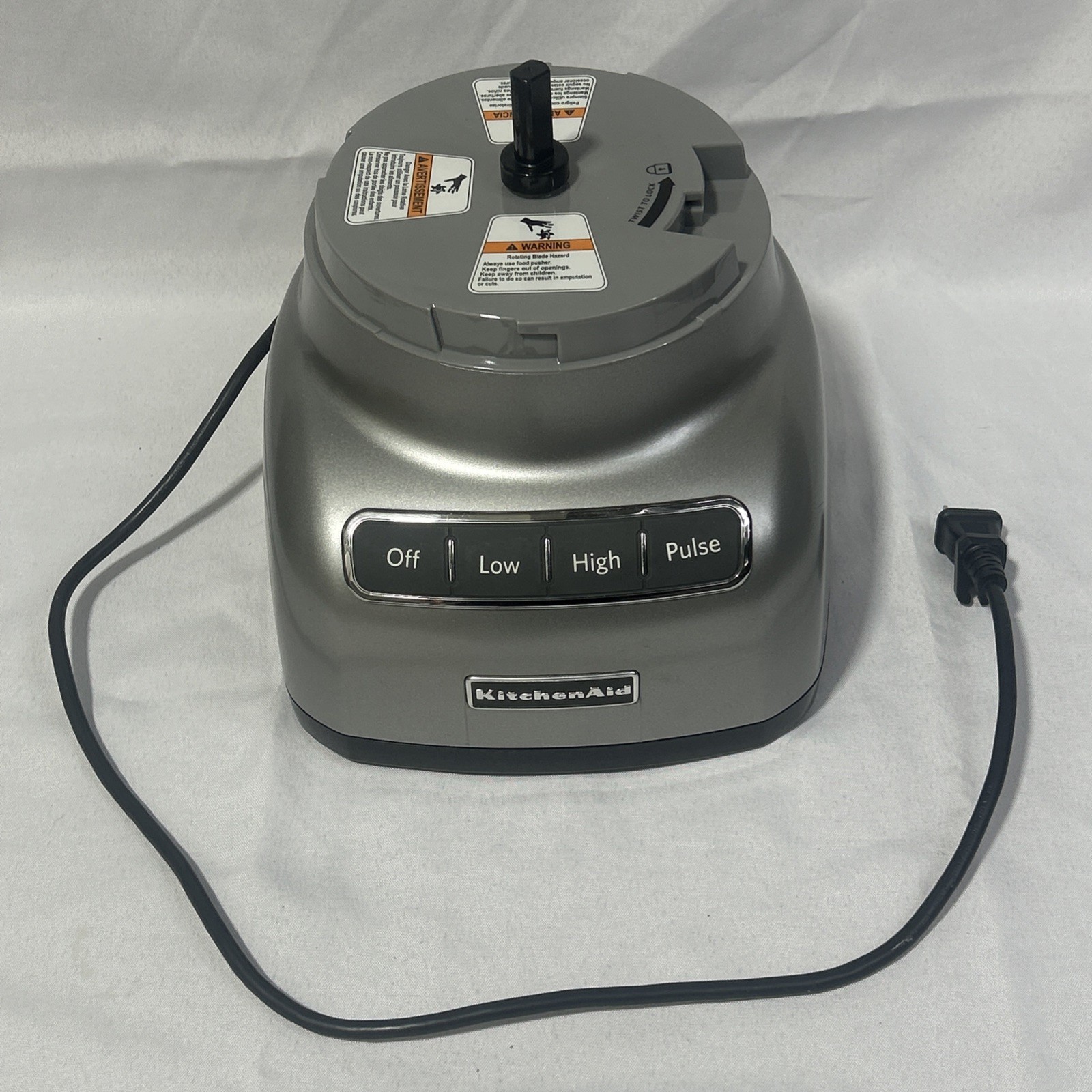 KitchenAid KFP0711CU0 Food Processor Motor Base Tested Works OEM Gray