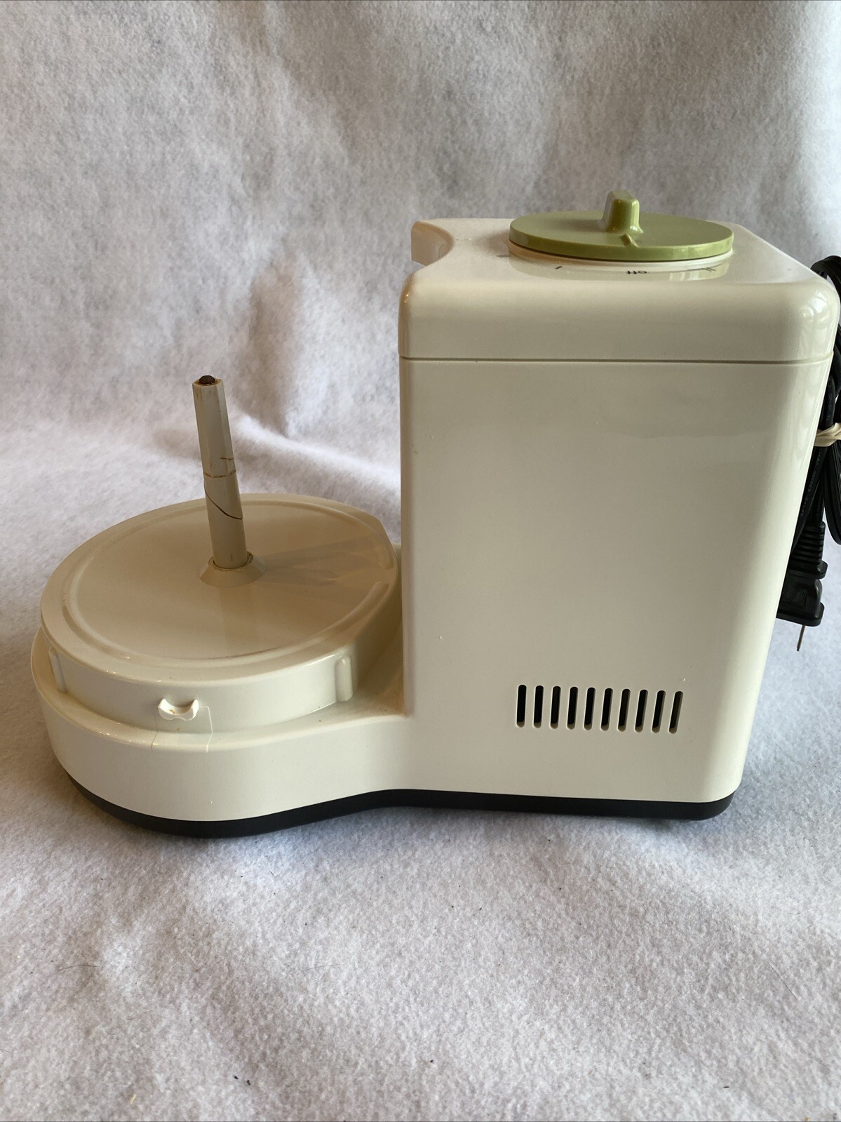 Braun Food Processor Model 4259 Power Base Unit TESTED & Working Spindle Cracked