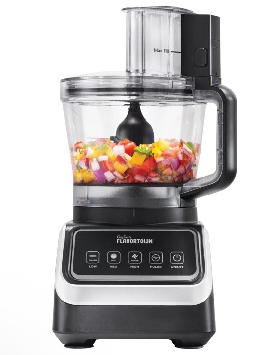 Guy Fieri’s Food Processor 4-Speed Control Chute 750W 8-Cup Bowl FT-3000 New OH