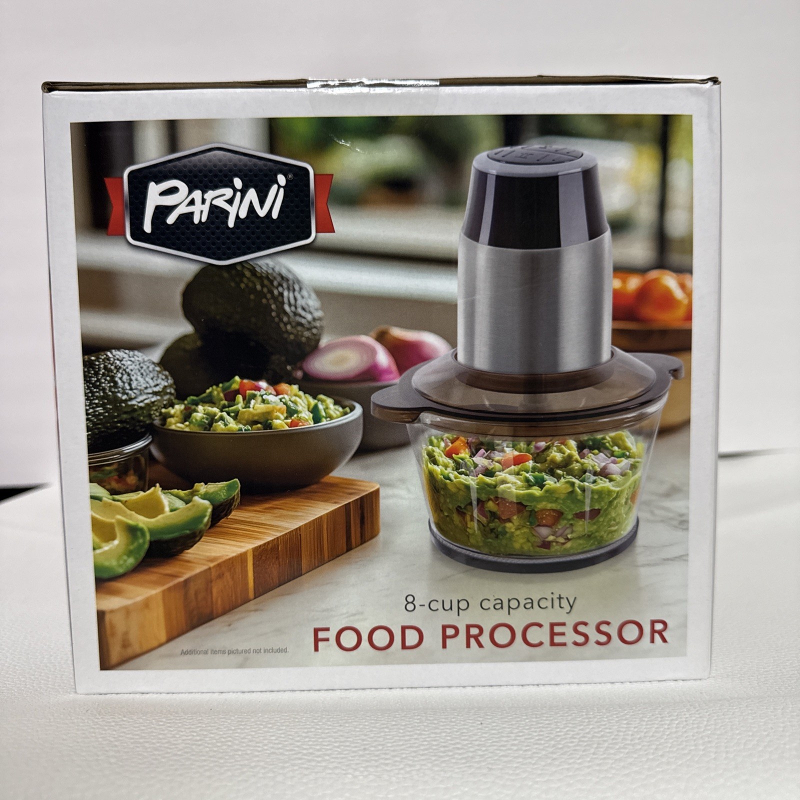 NEW Parini Food Processor, 8 Cup 2 Speed 450w, BPA free, Stainless-Steel Blades