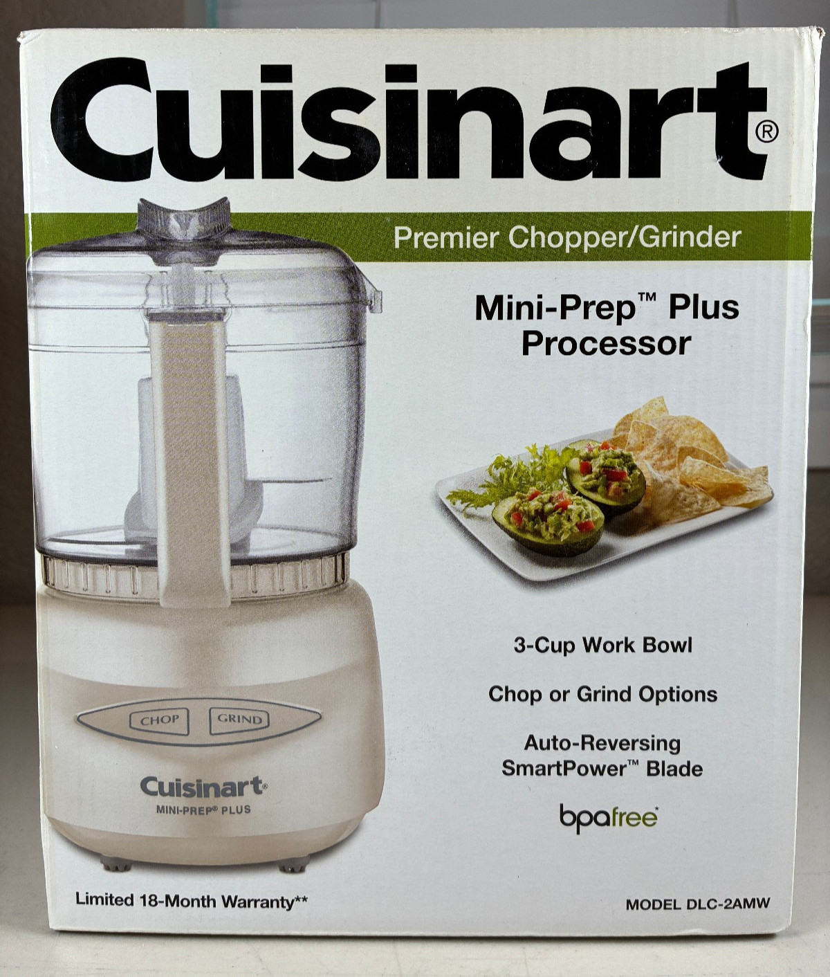 New Open Box Cuisinart DLC-2AMW Mini-Prep Plus Processor Premier Chopper/Grinder