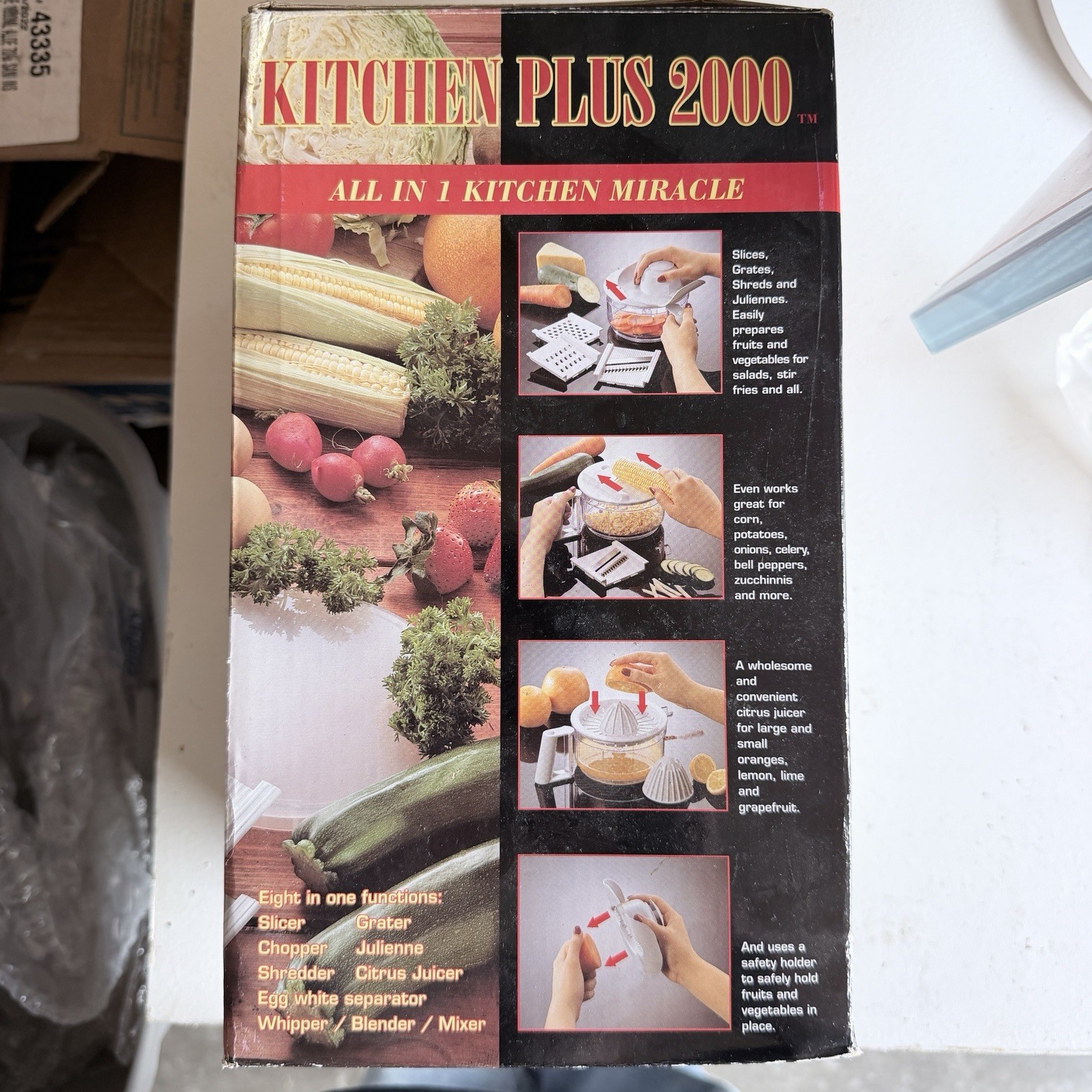 Kitchen Plus 2000 8 in 1 Functions Slicer Chopper Grater Shredder Mixer Juicer