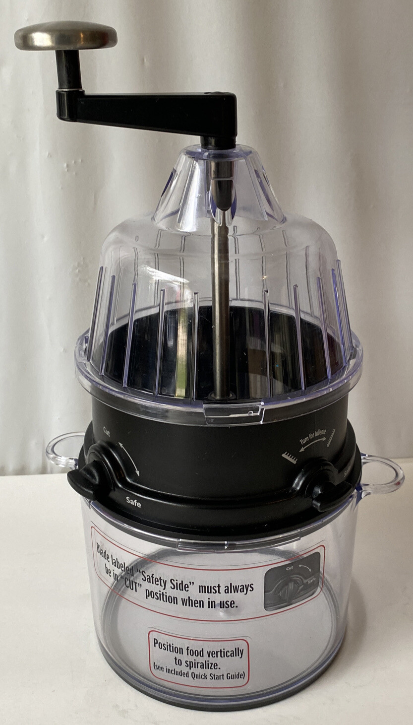 Cuisinart Food Spiralizer MANUAL 3 Cutting Options 4 Cup Brand New