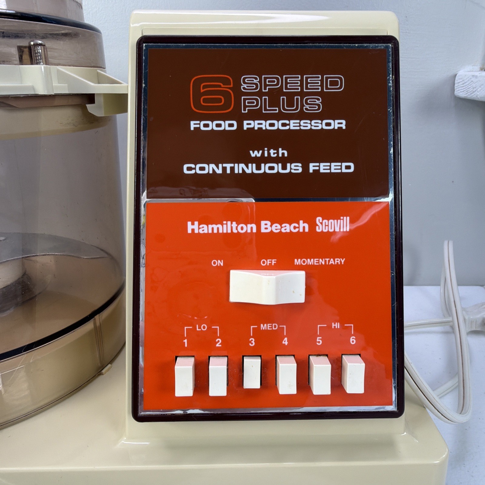 Vintage Hamilton Beach Scovill 6 Speed Plus Continuous Food Processor 712