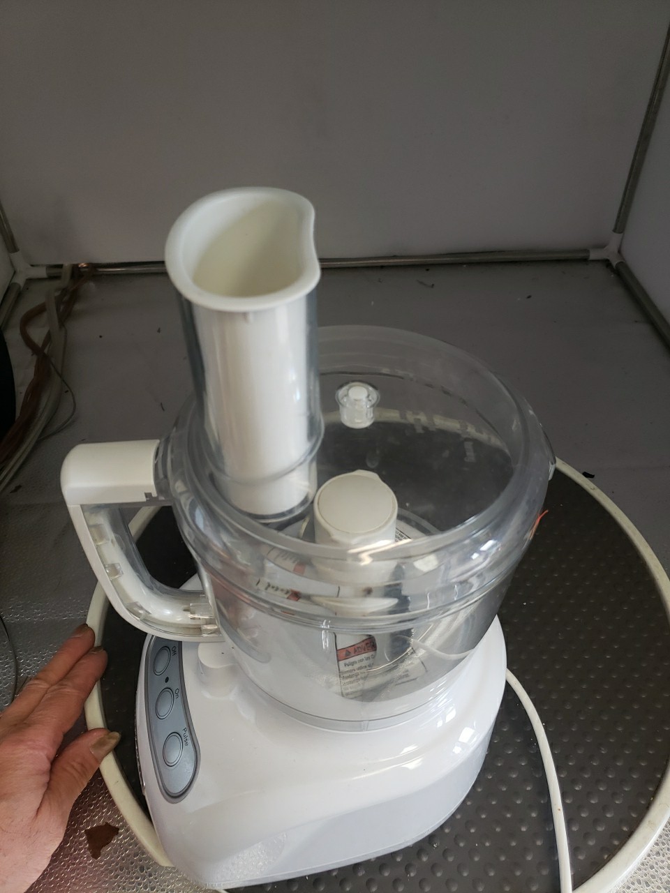 KitchenAid Food Processor White KFP715WH2 Motor Base Bowl Blade Lid TESTED