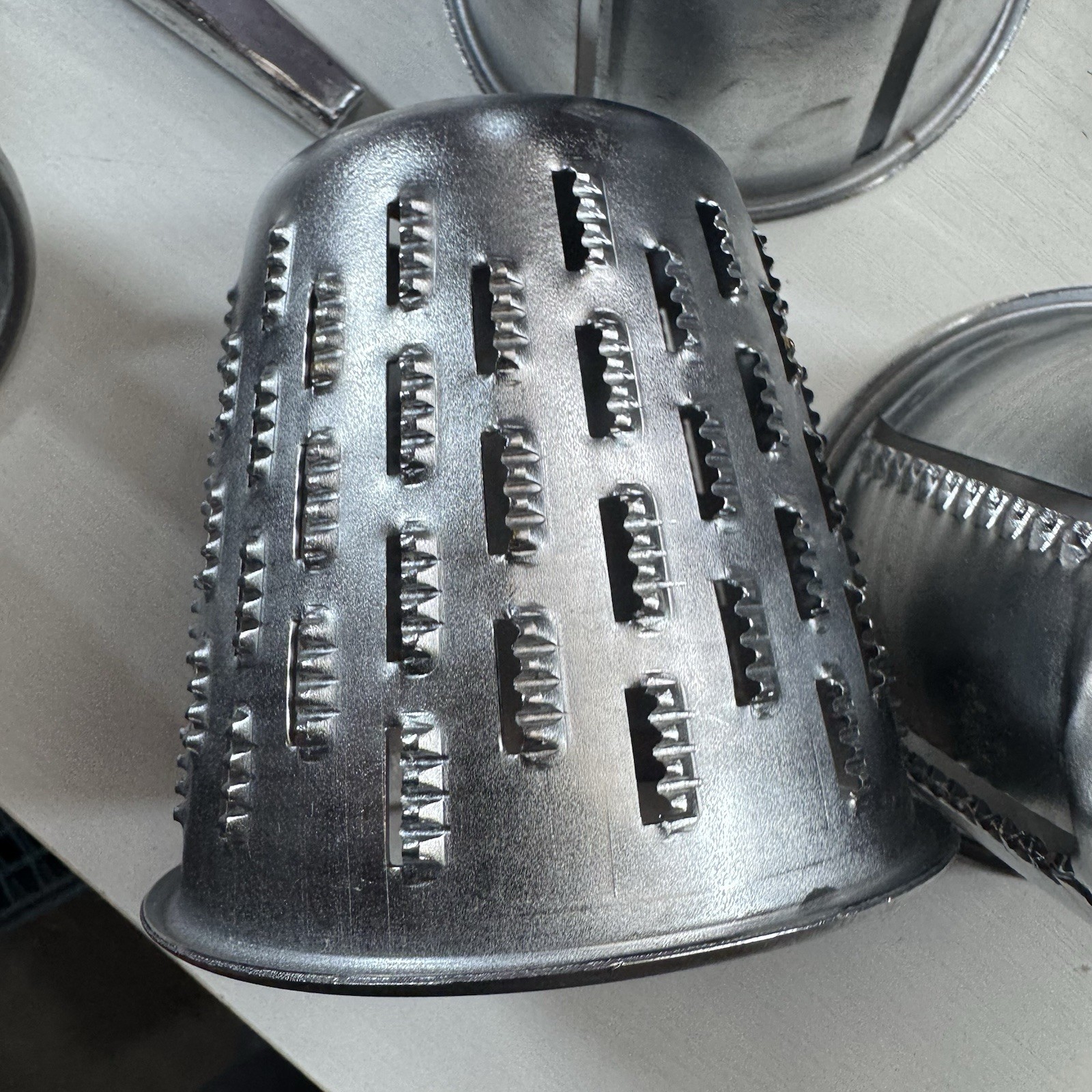 SALAD MASTER SHREDDER SLICER CUTTER 5 CONES Missing A Lot Of Pieces As Is.