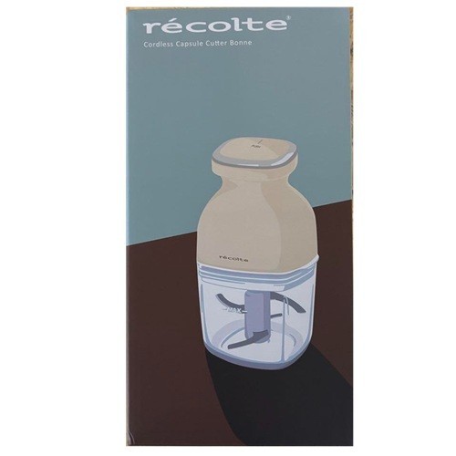 Recolte Capsule Cutter Bonne RCP‑7 Cordless 8in1 Mini Food Processor Cream White