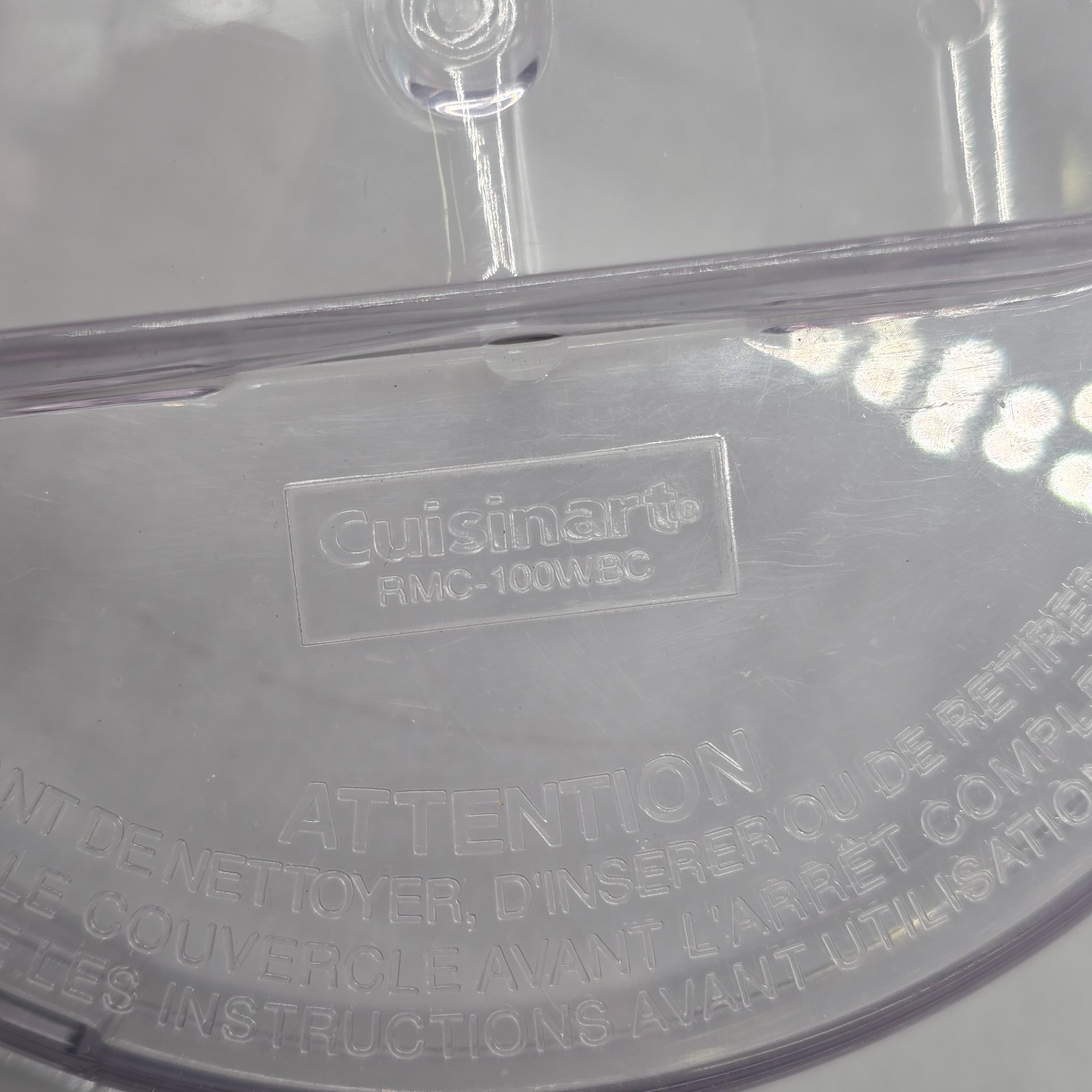 Cuisinart Evolution X 4-Cup Mini Chopper RMC-100 Replacement Lid RMC-100WBC