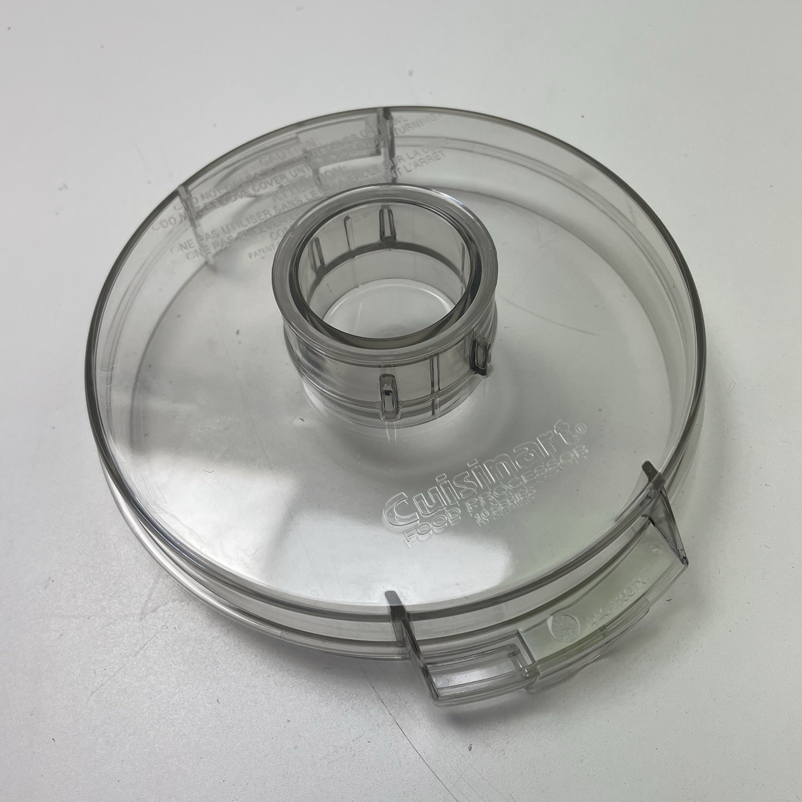 Cuisinart Pro Classic Food Processor DLC-116GTXT Flat Clear Lid & Cover Cap