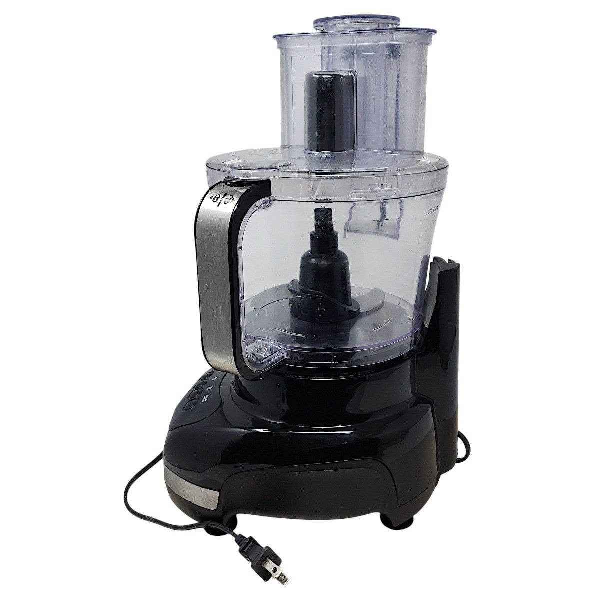 Hamilton Beach Food Processor 12 Cup Black Silvr 500W Big Mouth Duo Tested Works
