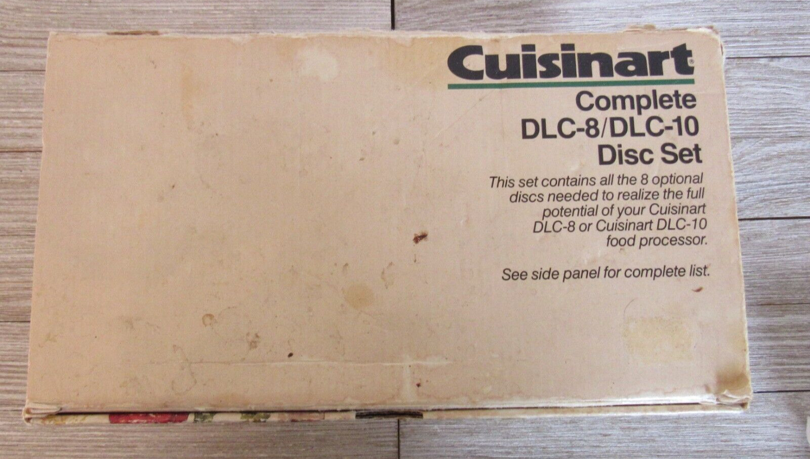 Vintage Cuisinart Complete DLC-8 / DLC-10 Disc Set Food Processor 8 Blades