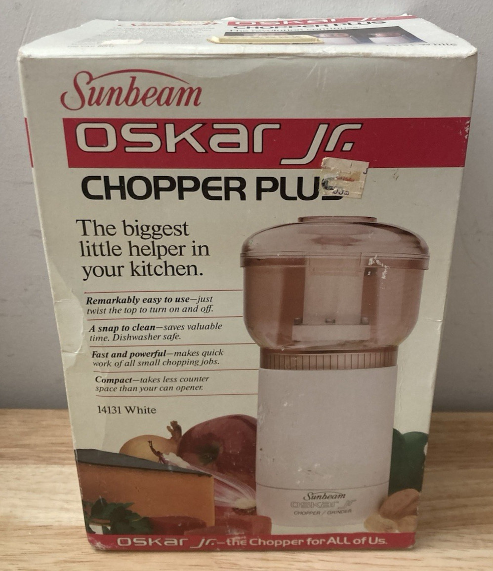 Sunbeam OSKAR Jr Electric Food Chopper Plus Model 14131 (New in Box)