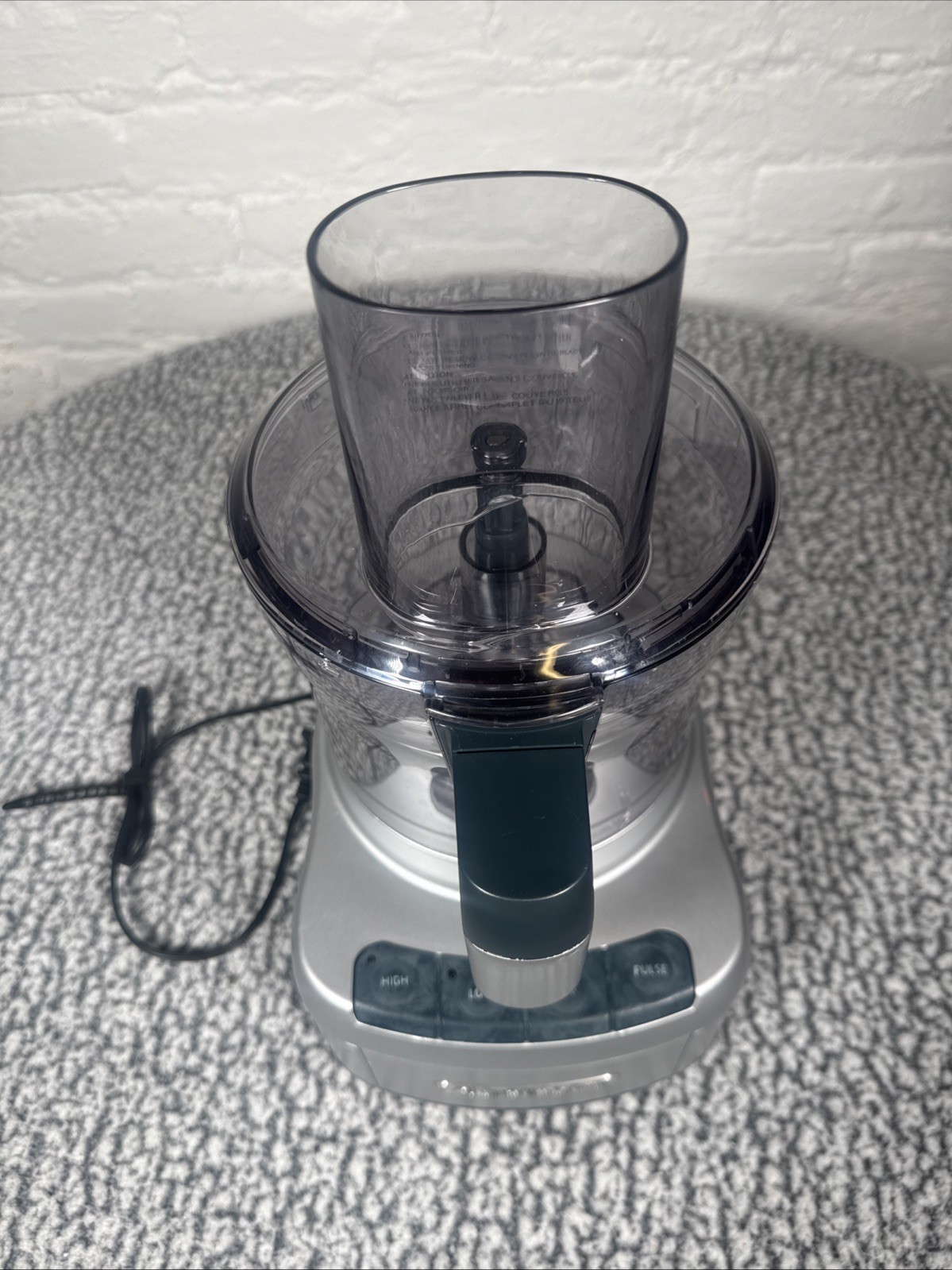 Cuisinart Food Processor FP-8 with bowl and lid FP-8SVWB – WORKING (no blade)