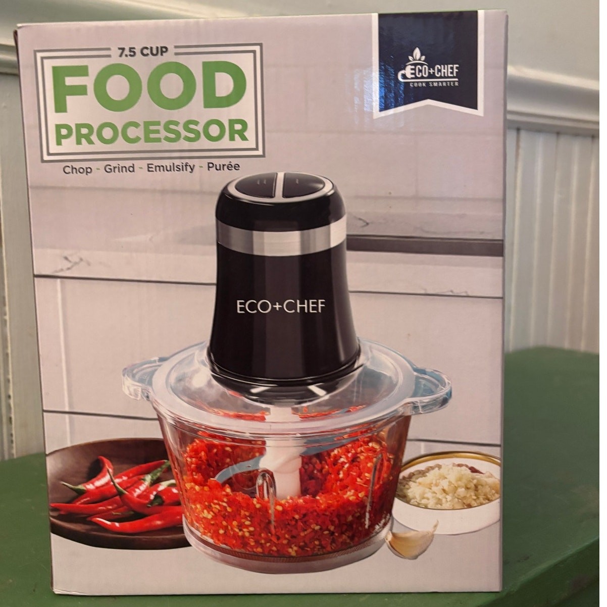 Eco + Chef Food Processor – New in Box – 7.5 Cup Capacity, 350 Watt Motor