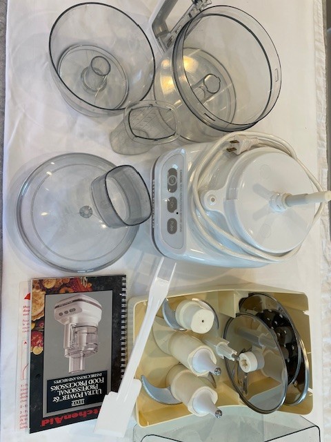 kitchenaid food processor kfp600wh complete set