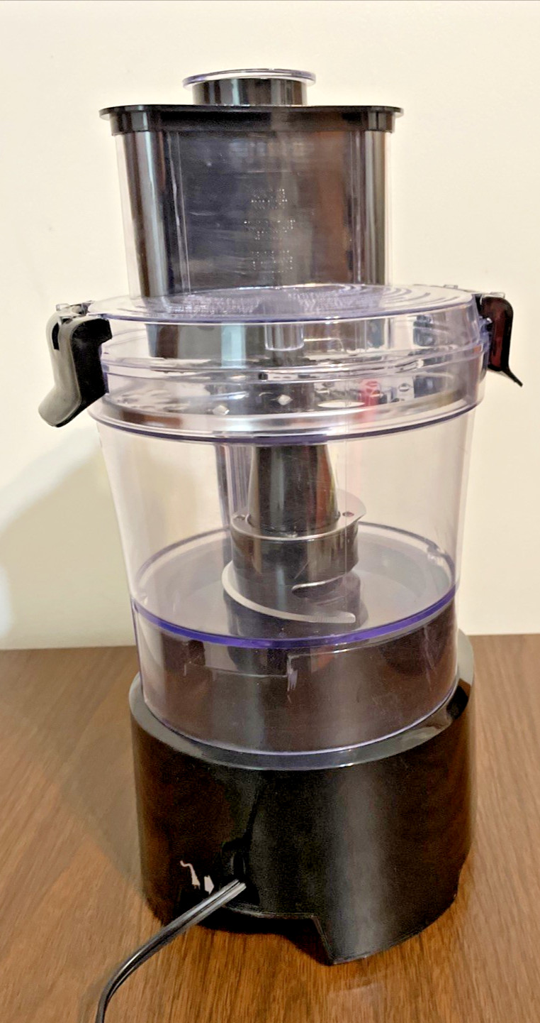 Hamilton Beach 70723 12 Cup Stack and Snap Food Processor Blender Slice Shred