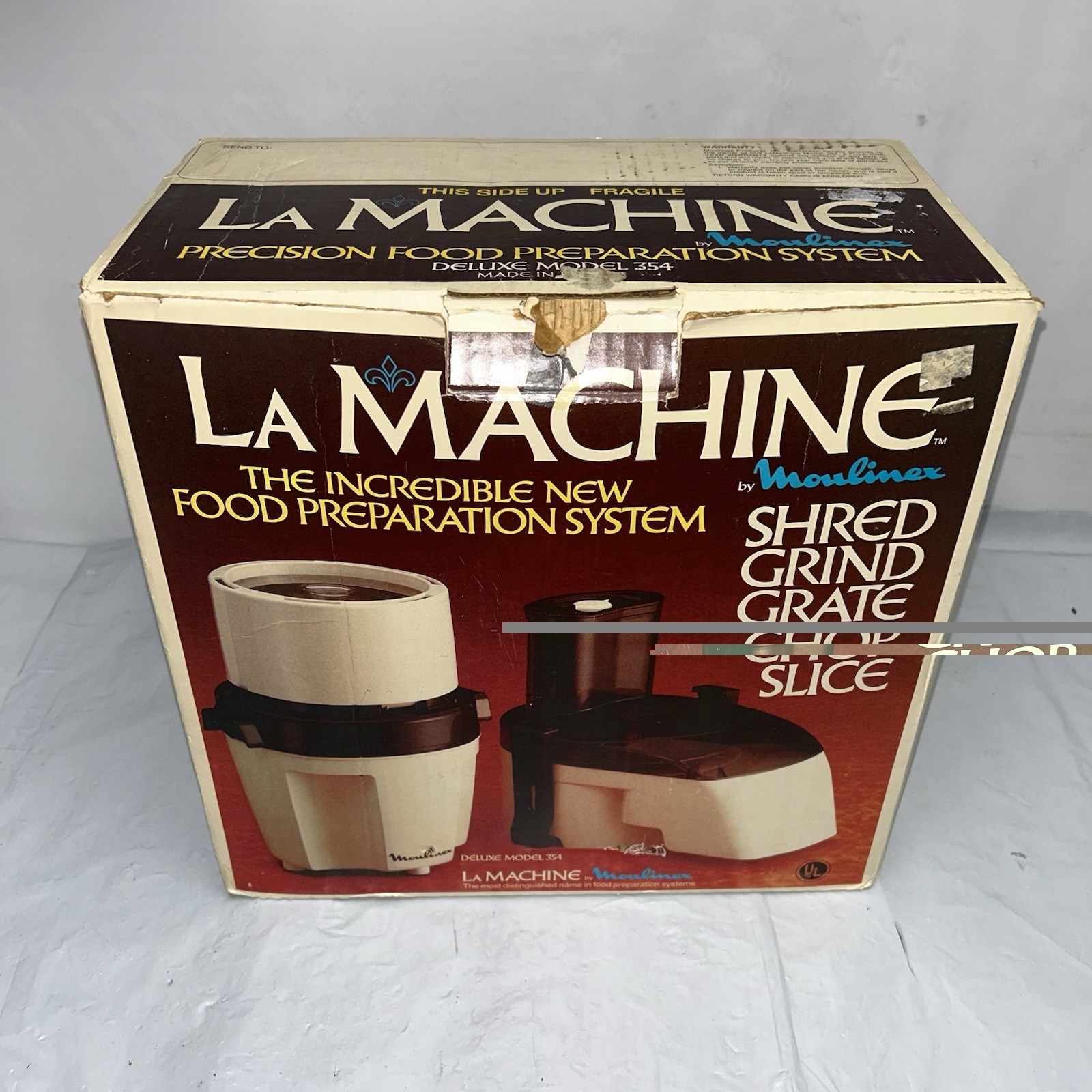 Vintage Moulinex La Machine Deluxe Food Processor Model 354