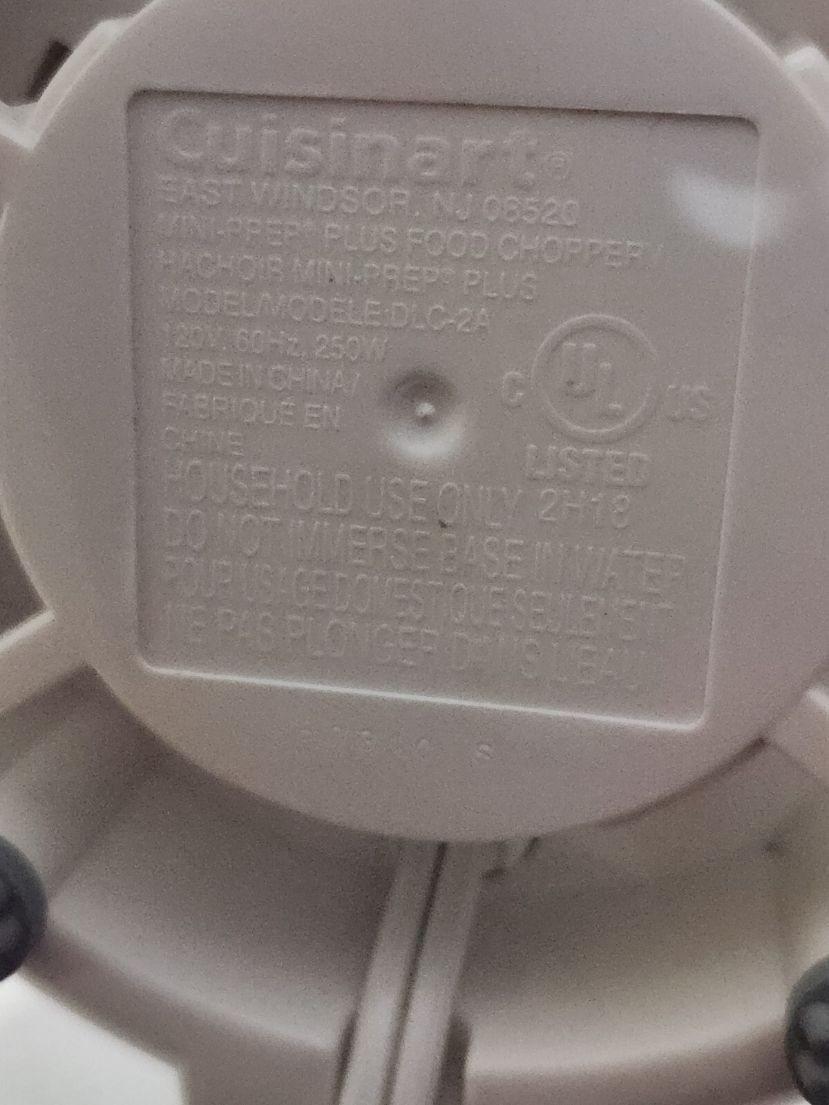 Cuisinart Mini-Prep Plus 4-cup Food Processor CGC-4WPC POWER UNIT (BASE ONLY)
