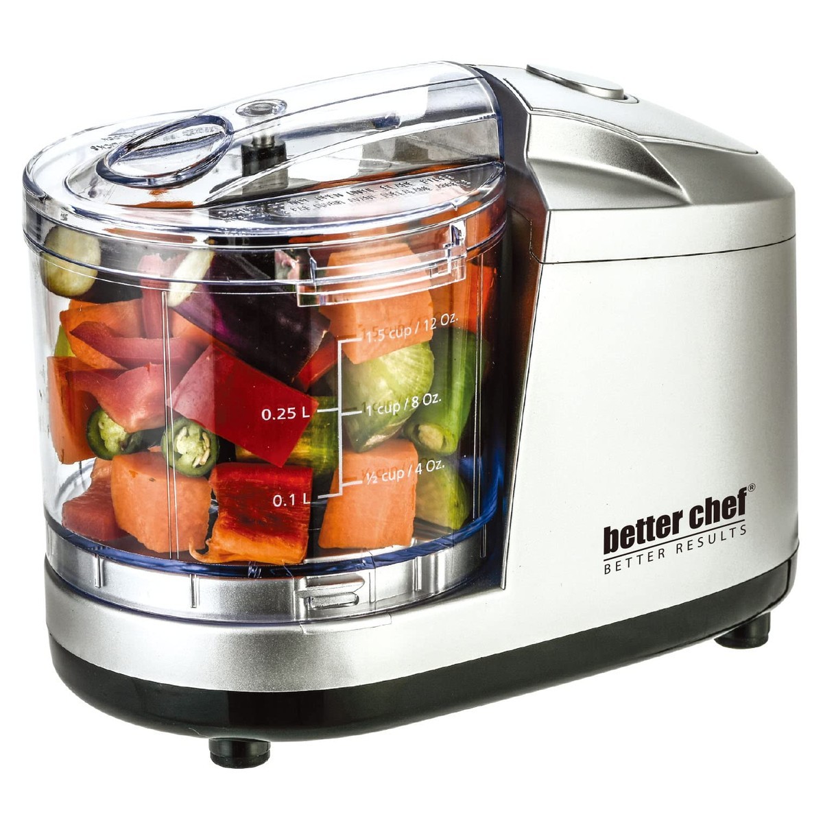 Better Chef 1.5-Cup Mini Food Switch Silver