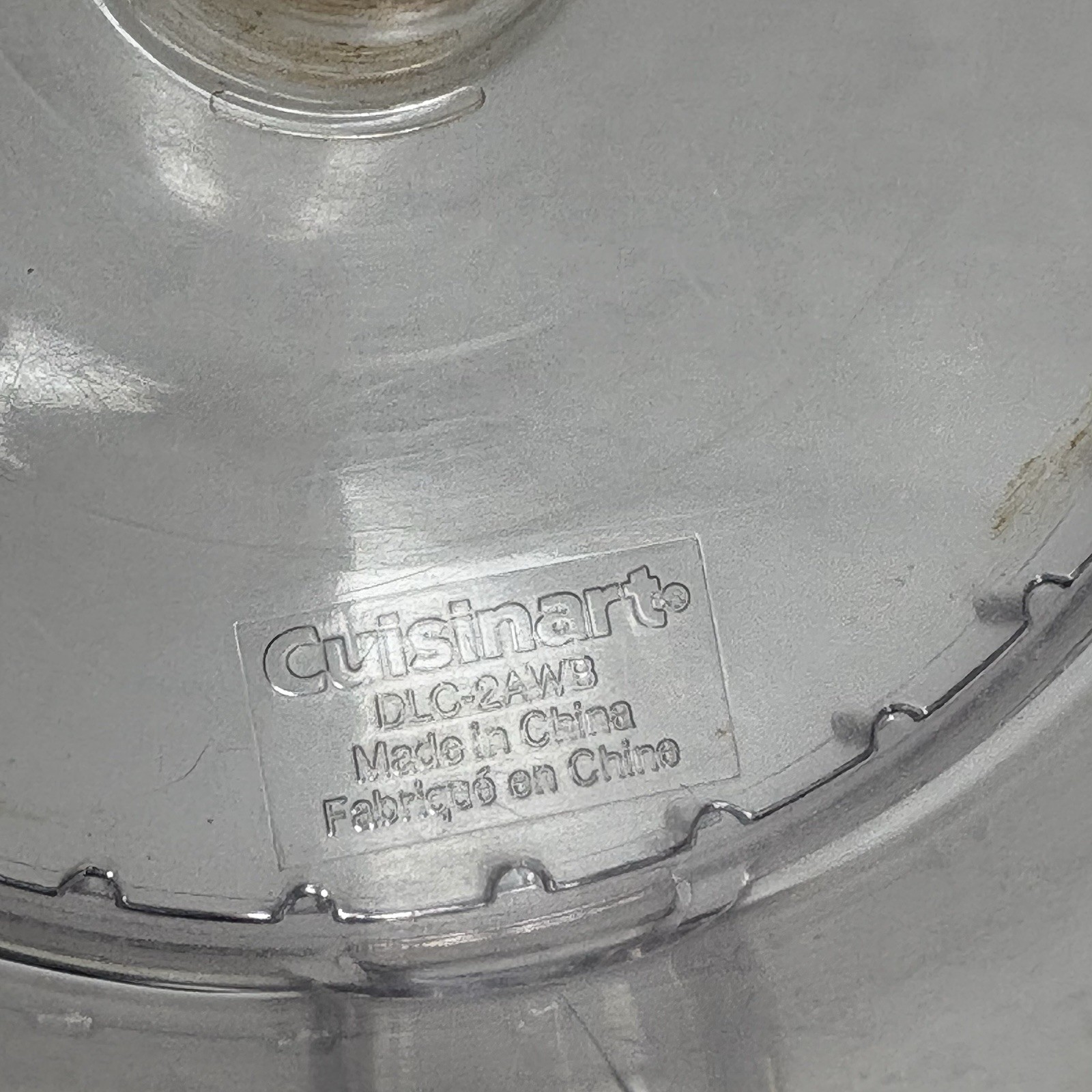 Cuisinart DLC-2A Mini-Prep Plus Processor Work Bowl Replacement Lid DLC-2AWB