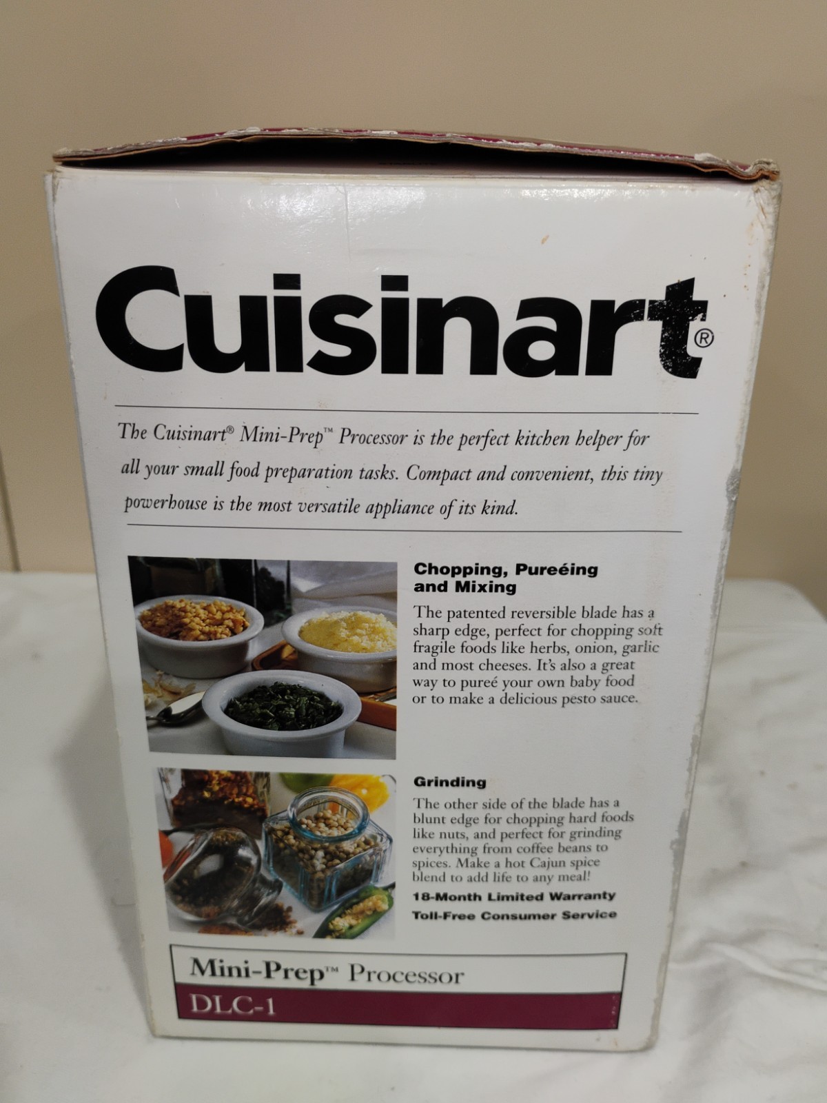 Cuisinart Mini-Prep Food Processor DLC-1 NEW In Box Original Vintage