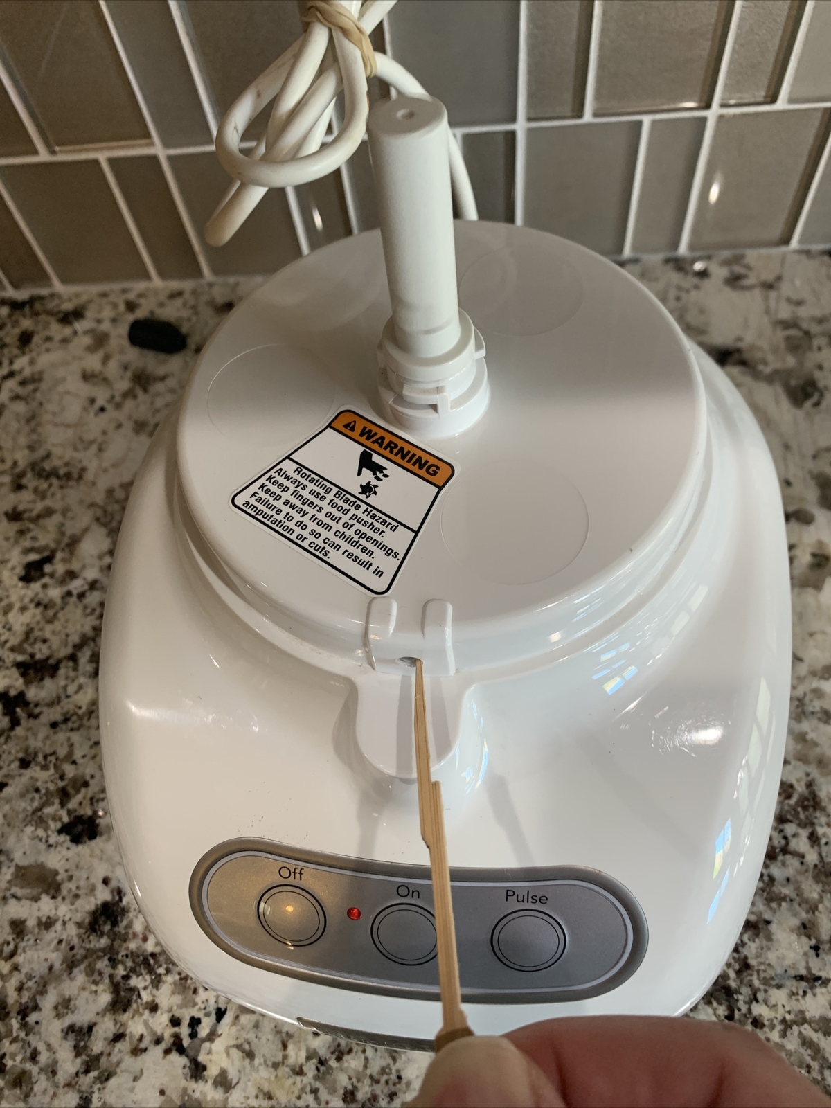 KitchenAid KFP720 7 Cups Food Processor BASE ONLY, White, Tested