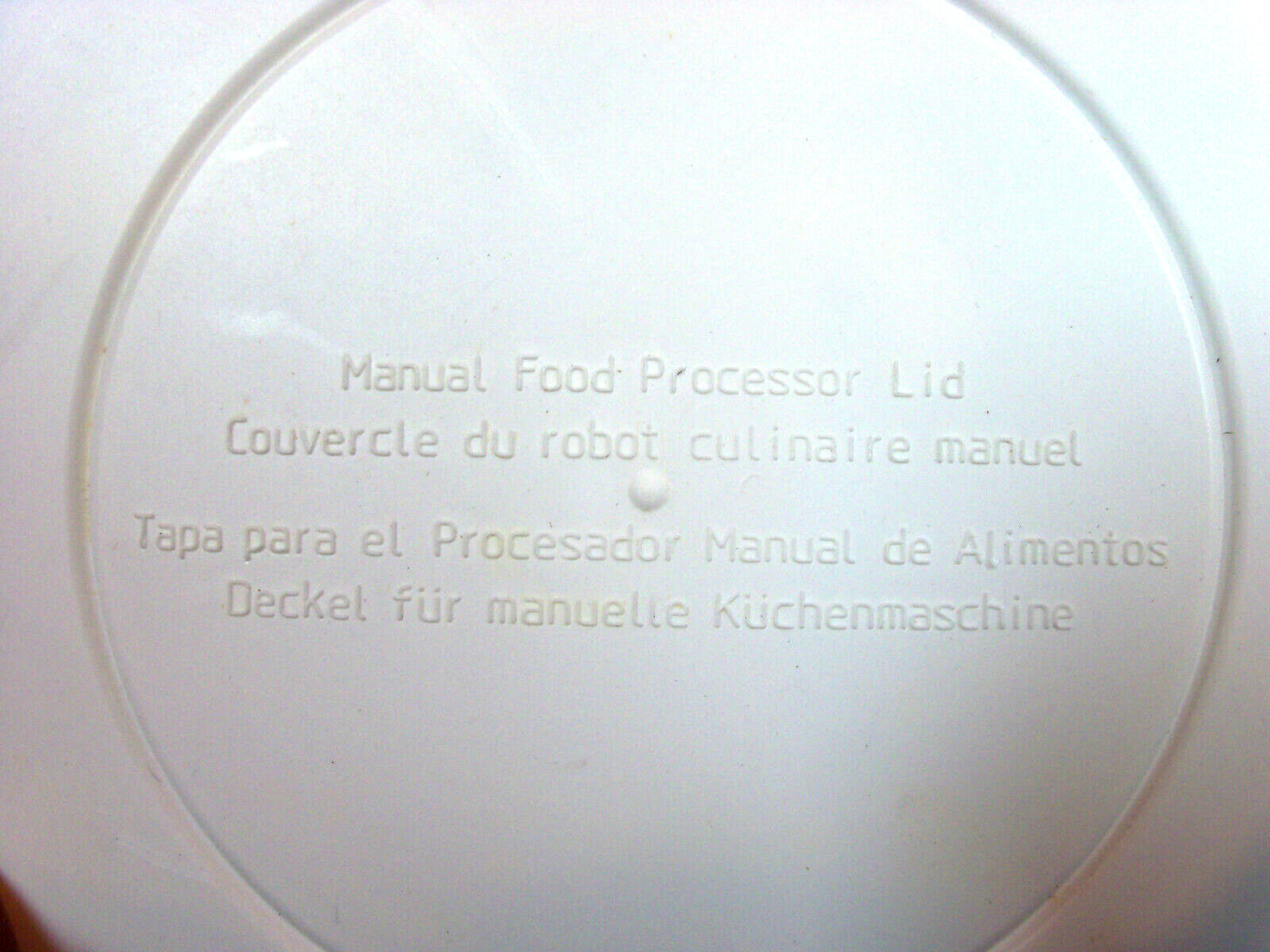 Pampered Chef REPLACEMENT STORAGE LID FOR MANUAL FOOD PROCESSOR