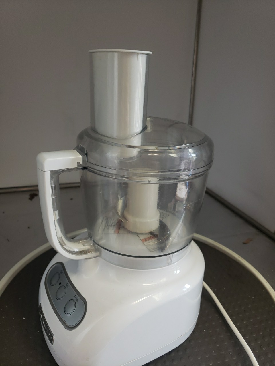 KitchenAid Food Processor White KFP715WH2 Motor Base Bowl Blade Lid TESTED