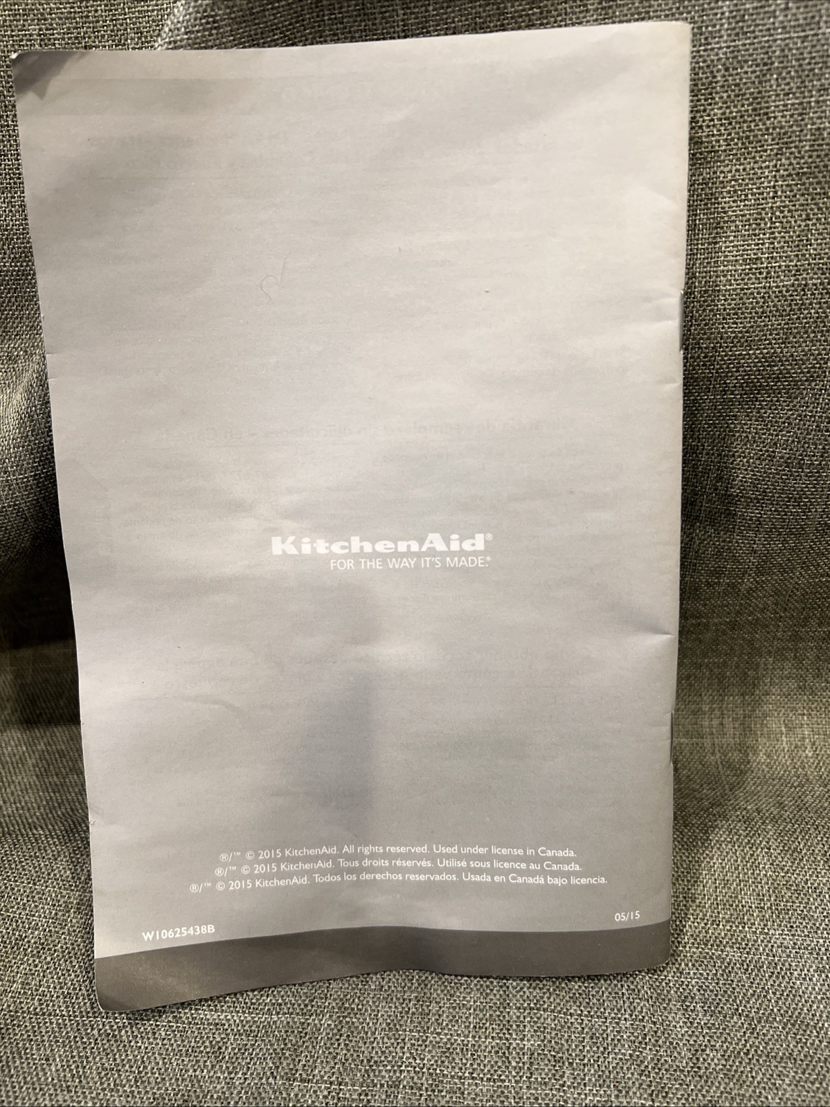 KitchenAid Food Processor Manual KFP1466 Instruction Booklet Only 2015 – English