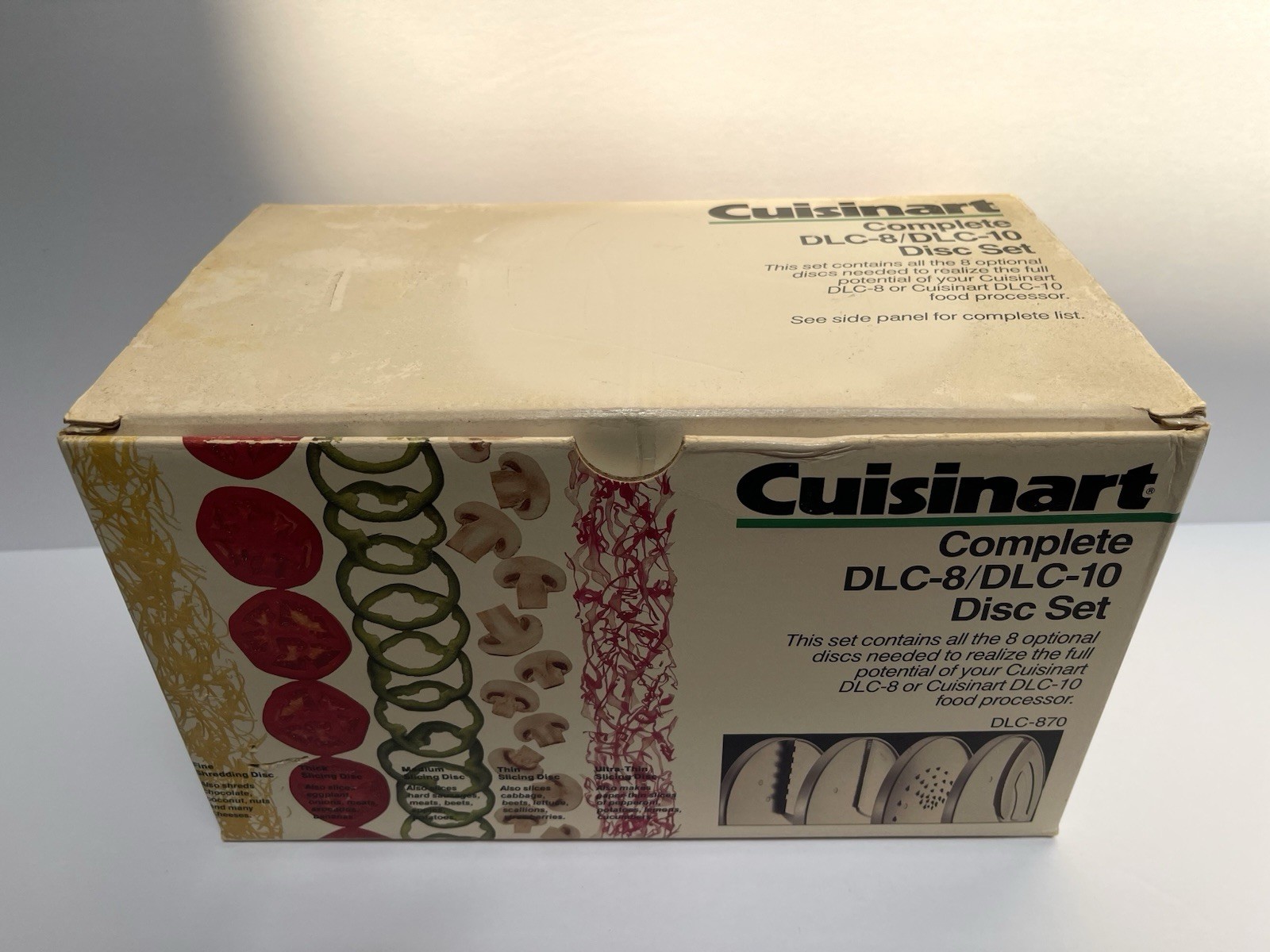 Cuisinart Complete DLC-8/DLC-10 Food Processor 8 Disc Set EUC
