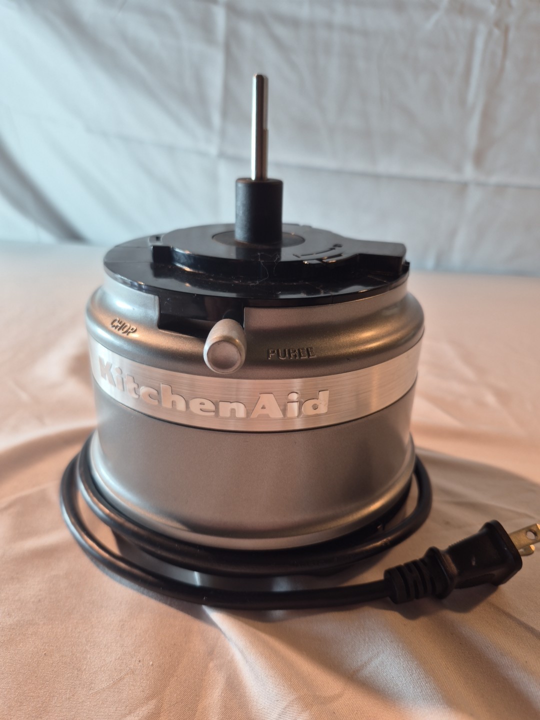 KitchenAid KFC3516CU 3.5 Cups Food Chopper Silver Replacement Base 2 Speed Motor
