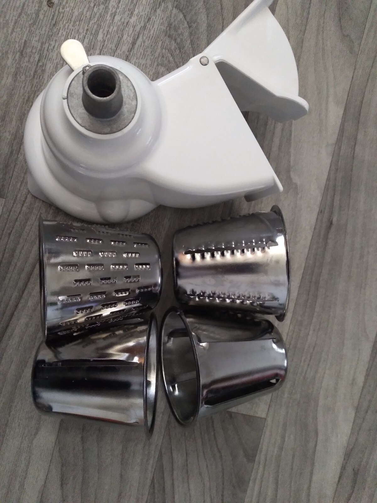 Vintage Kitchen Aid Chopper Adapter Slicers Blades Automatic Food Shredders READ
