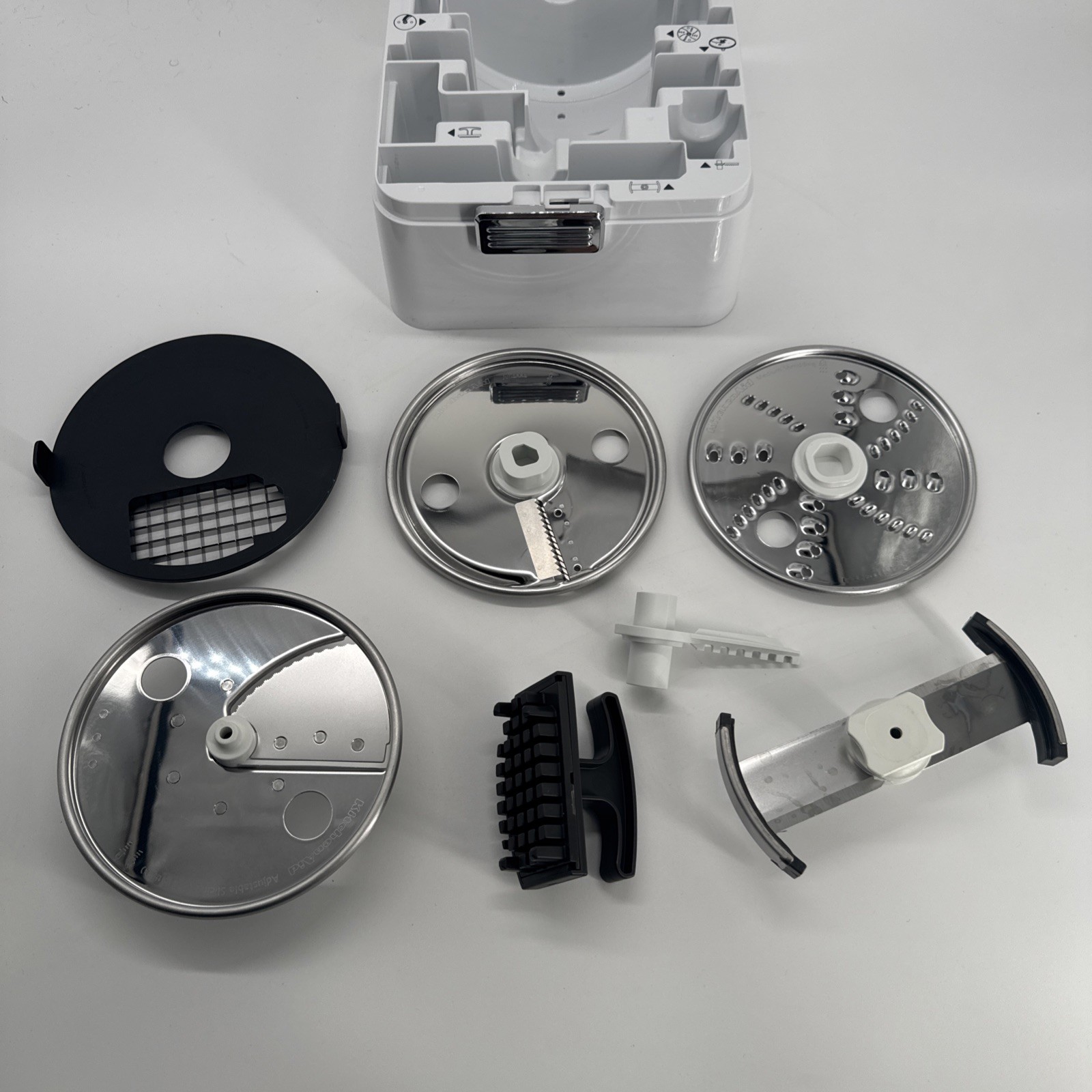 KitchenAid KSM2FPA Food Processor Attachments Blades Replacement w/Storage Case