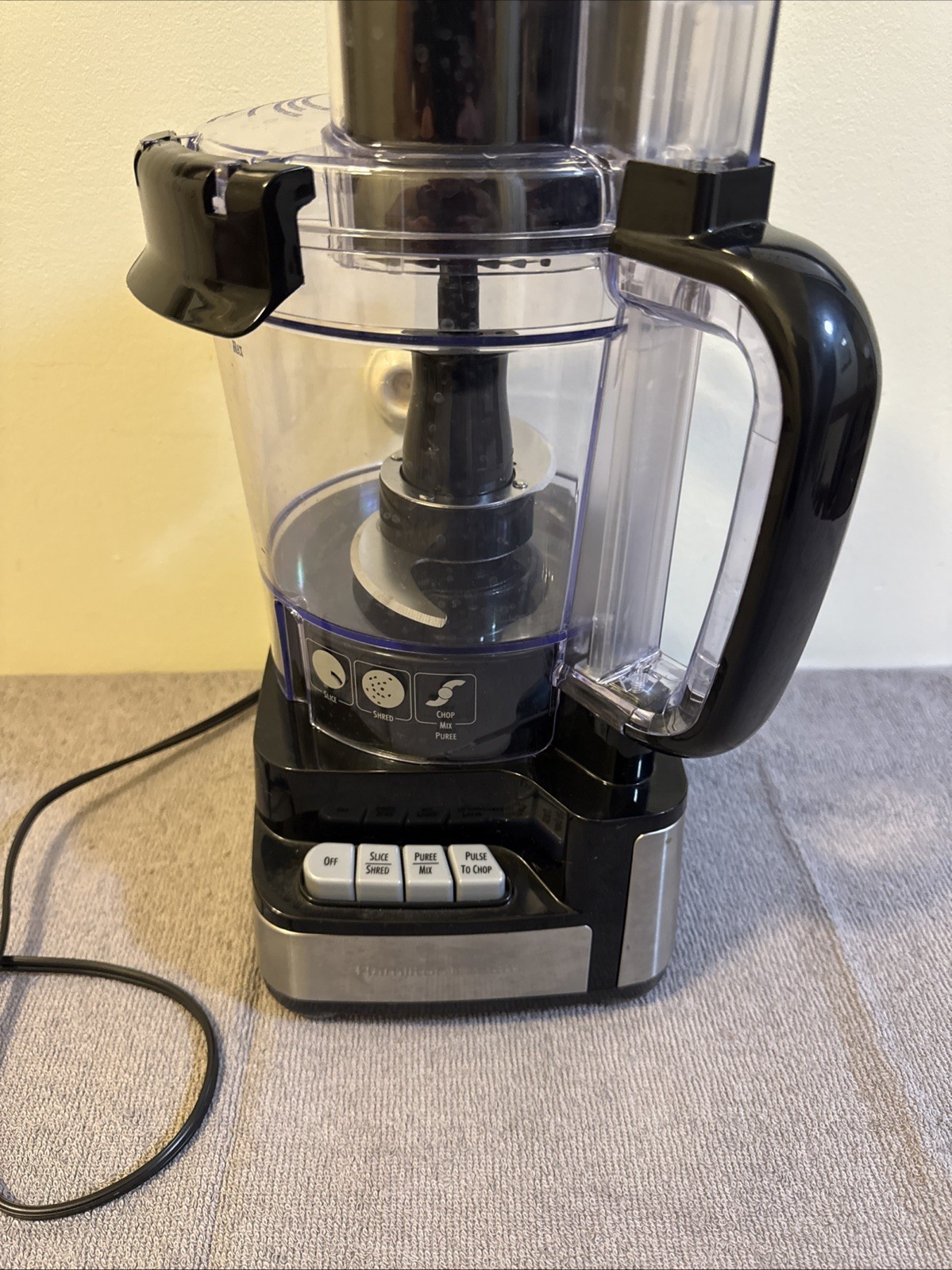 Hamilton Beach Stack & Snap Food Processor and Vegetable Chopper, Black (70725A)