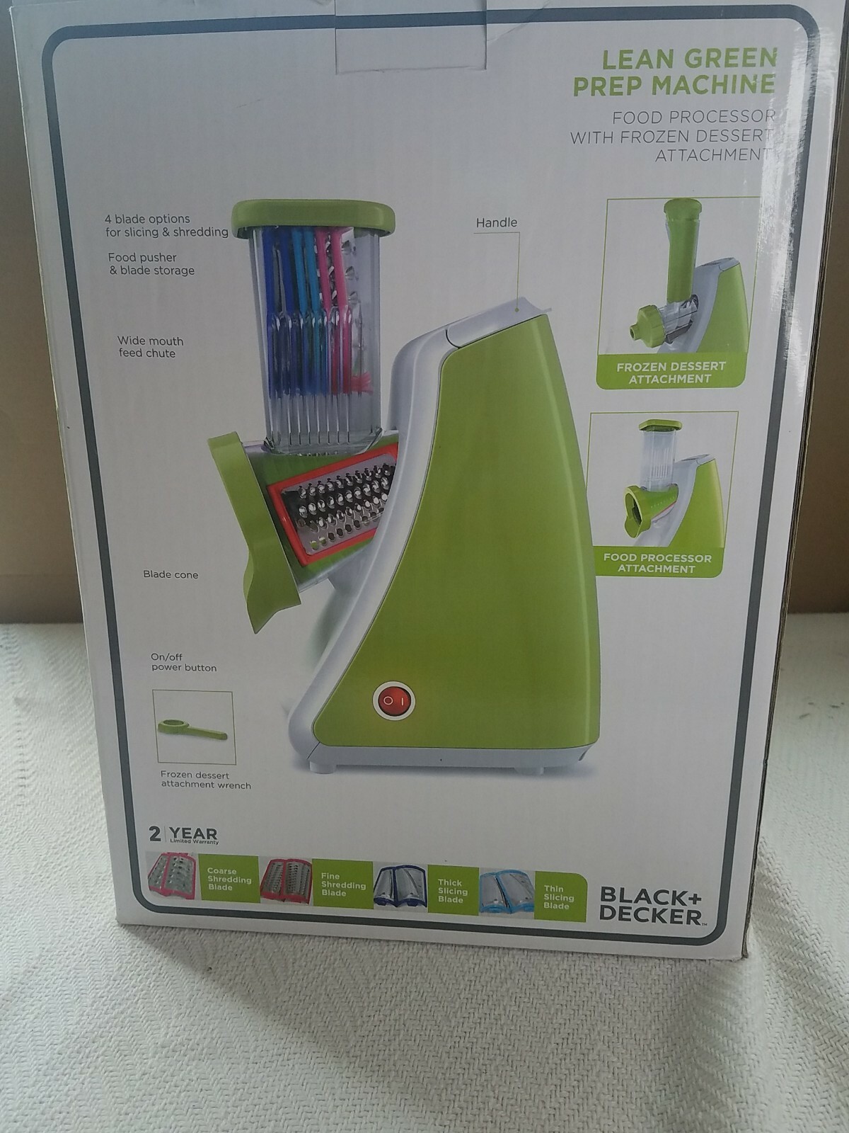 Black And Decker Lean Green Prep Machine new open box