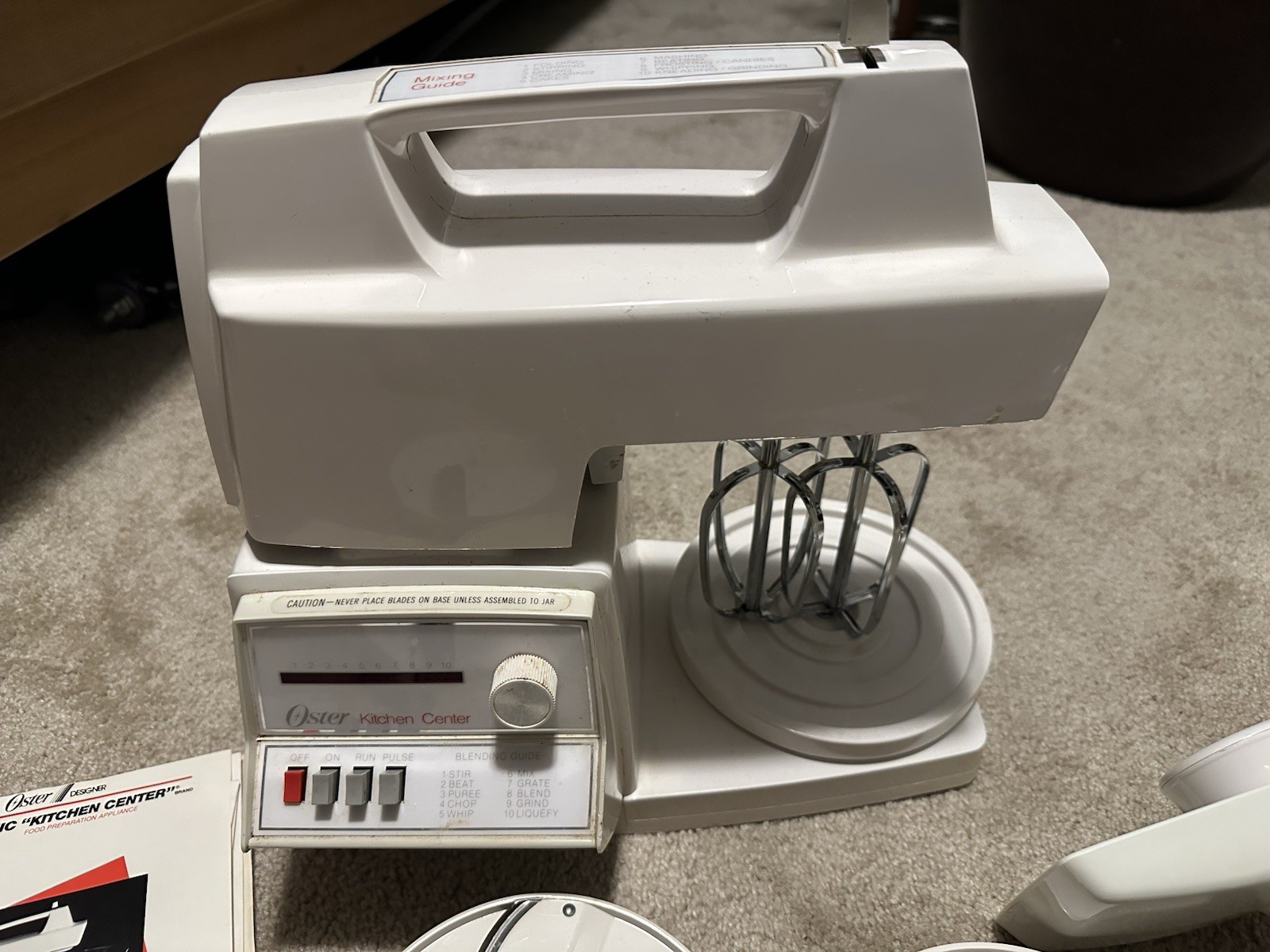 Oster Electronic Kitchen Center, Meat Grinder, Shredder, Whisks, Ice Cream Maker
