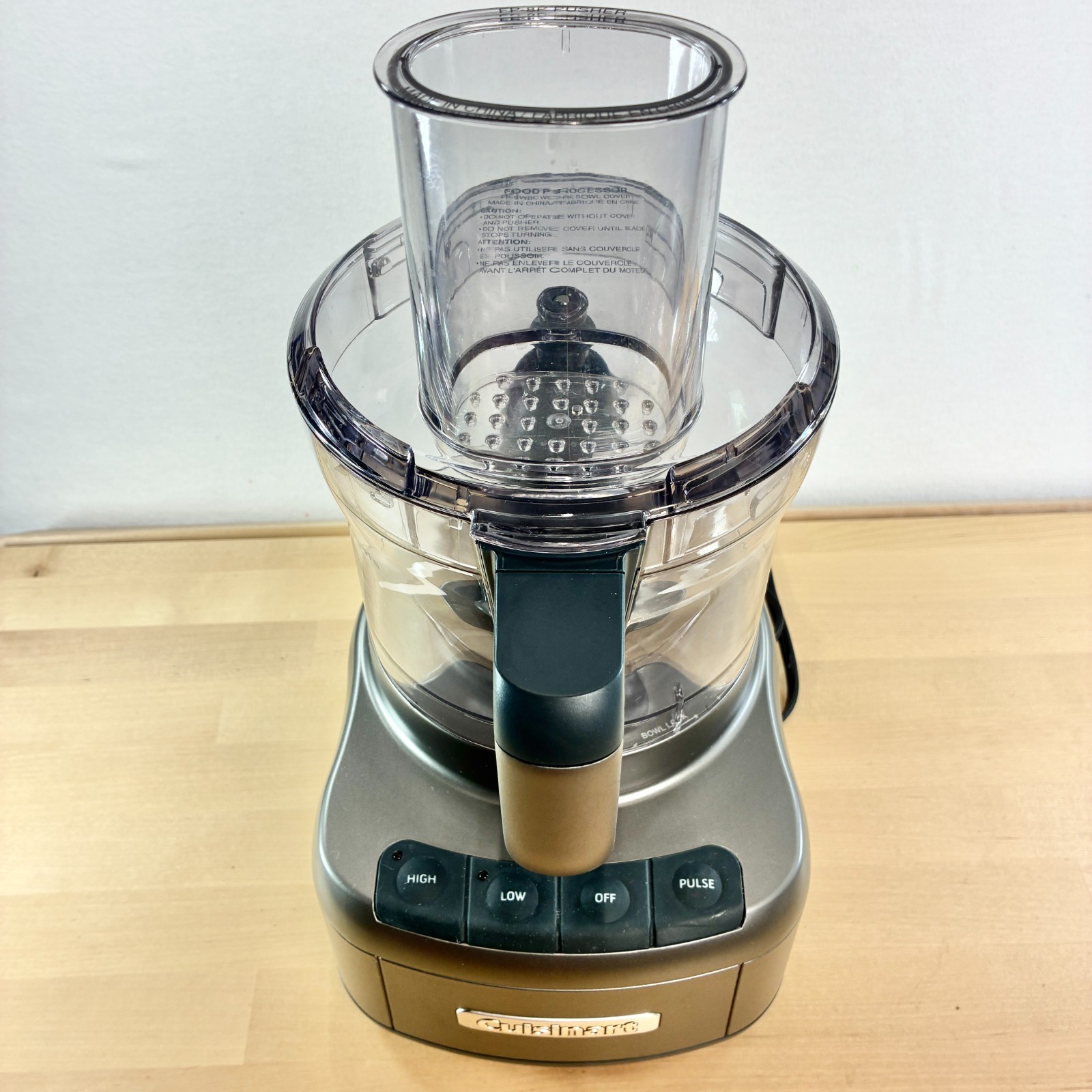 Cuisinart 8 Cup Food Processor Gunmetal 350W Vegetable Chopper Slicer FP-8GMP1