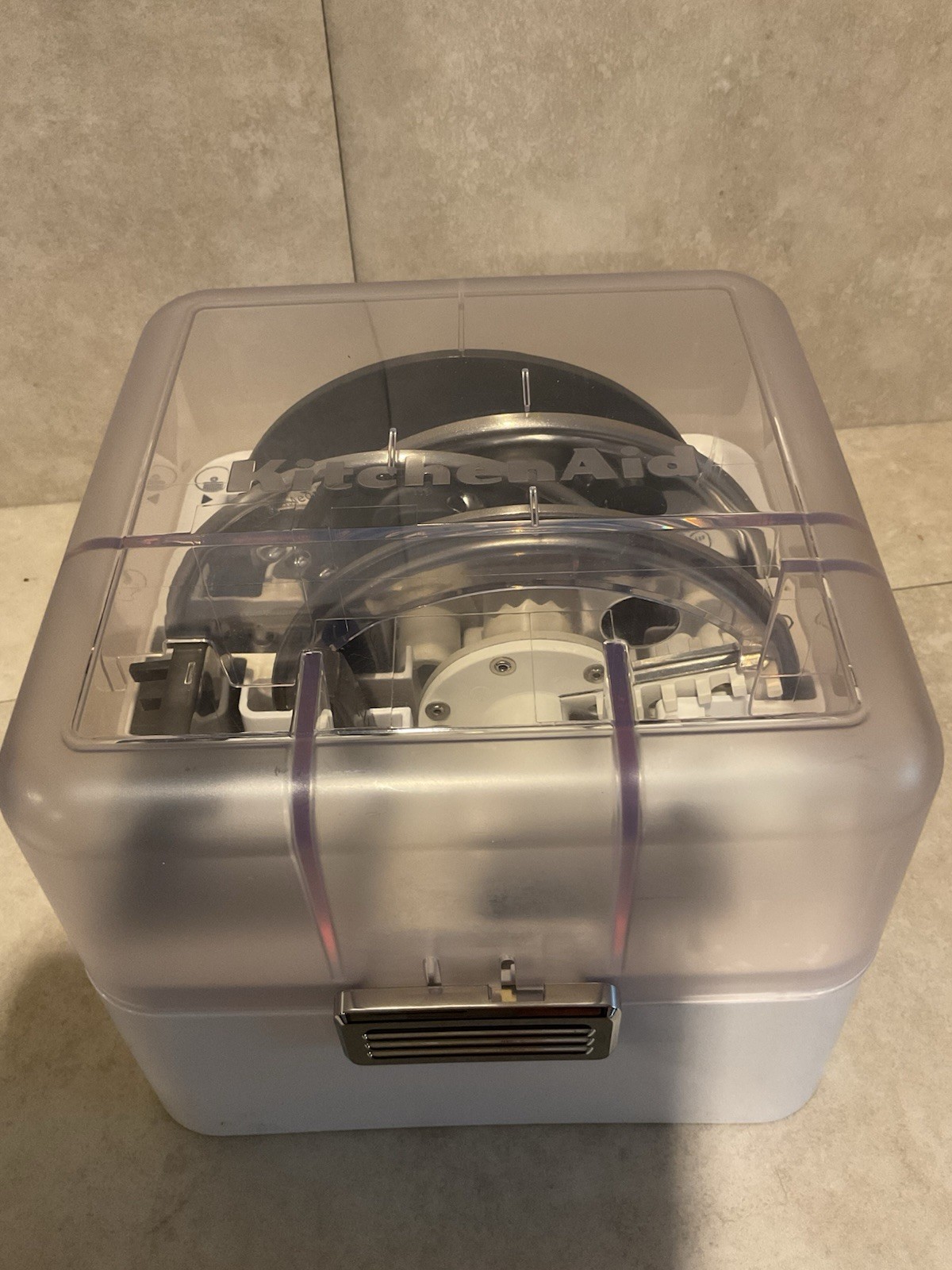 KitchenAid Stand Mixer Food Processor Attachment w/Storage Case & Blades- READ