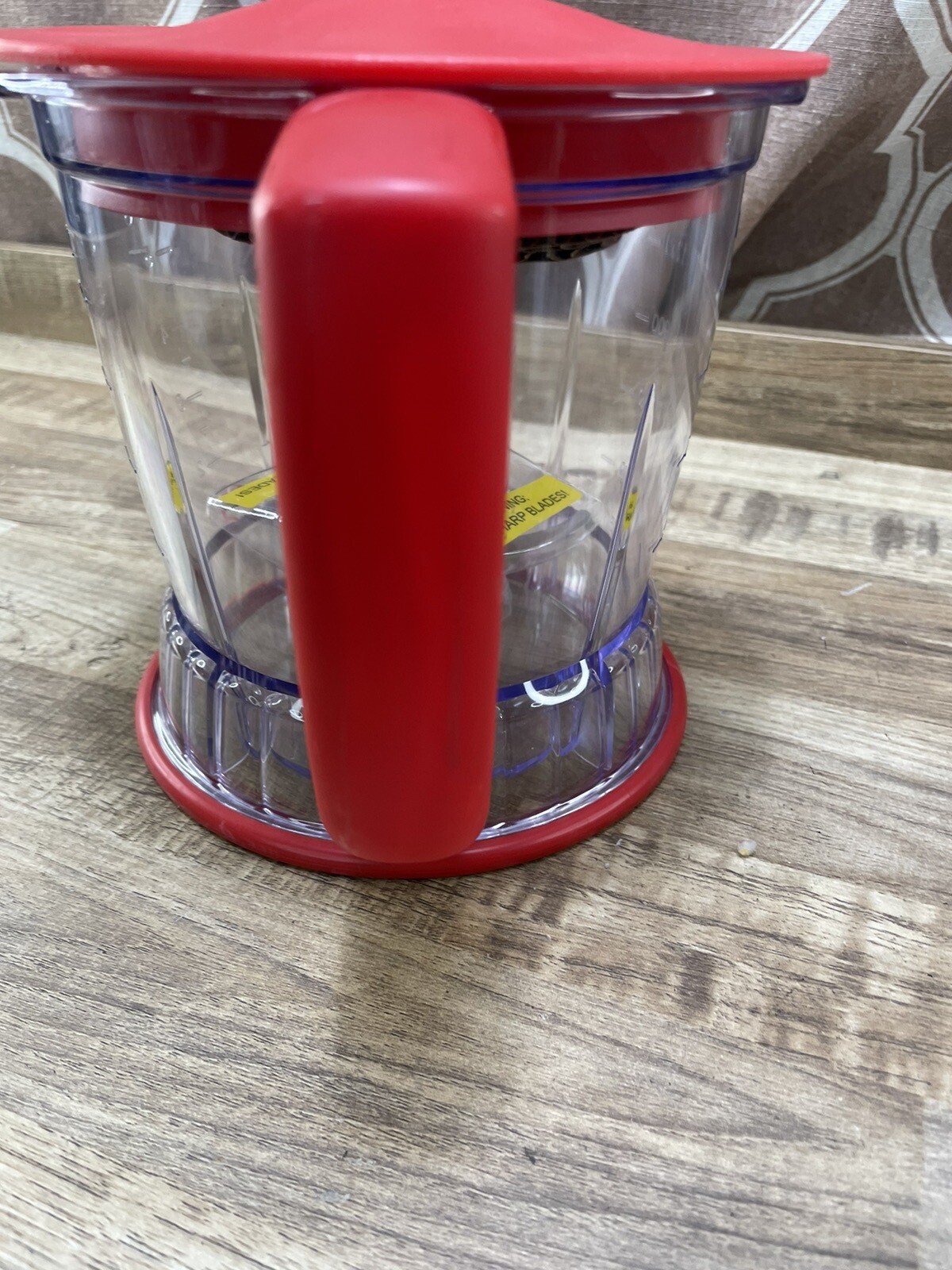 Ninja 40 oz 5 Cup Food Processor Pitcher & Lid Red QB751Q Replacement New