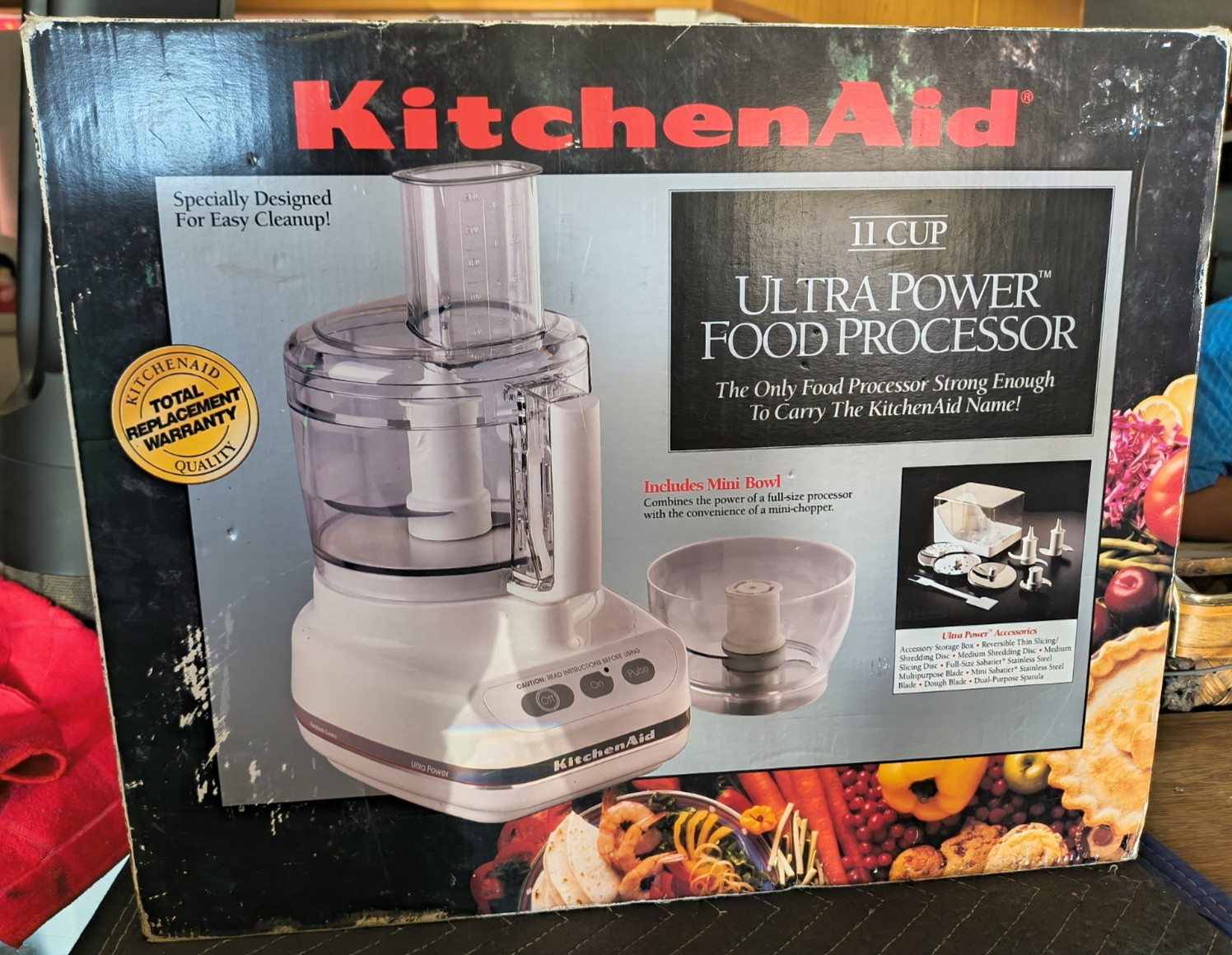 KitchenAid Ultra Power Food Processor 11 Cup KFP-600 W/Attachments Case-IT WORKS