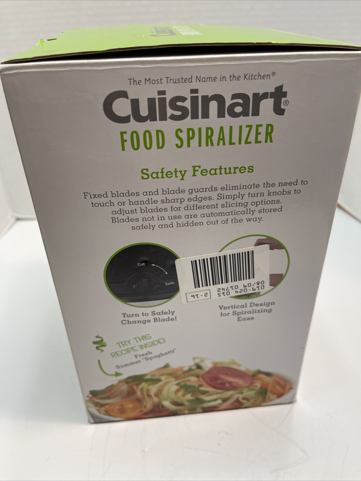 Cuisinart Food Spiralizer 3 Cutting Options Model CTG-00-SPI