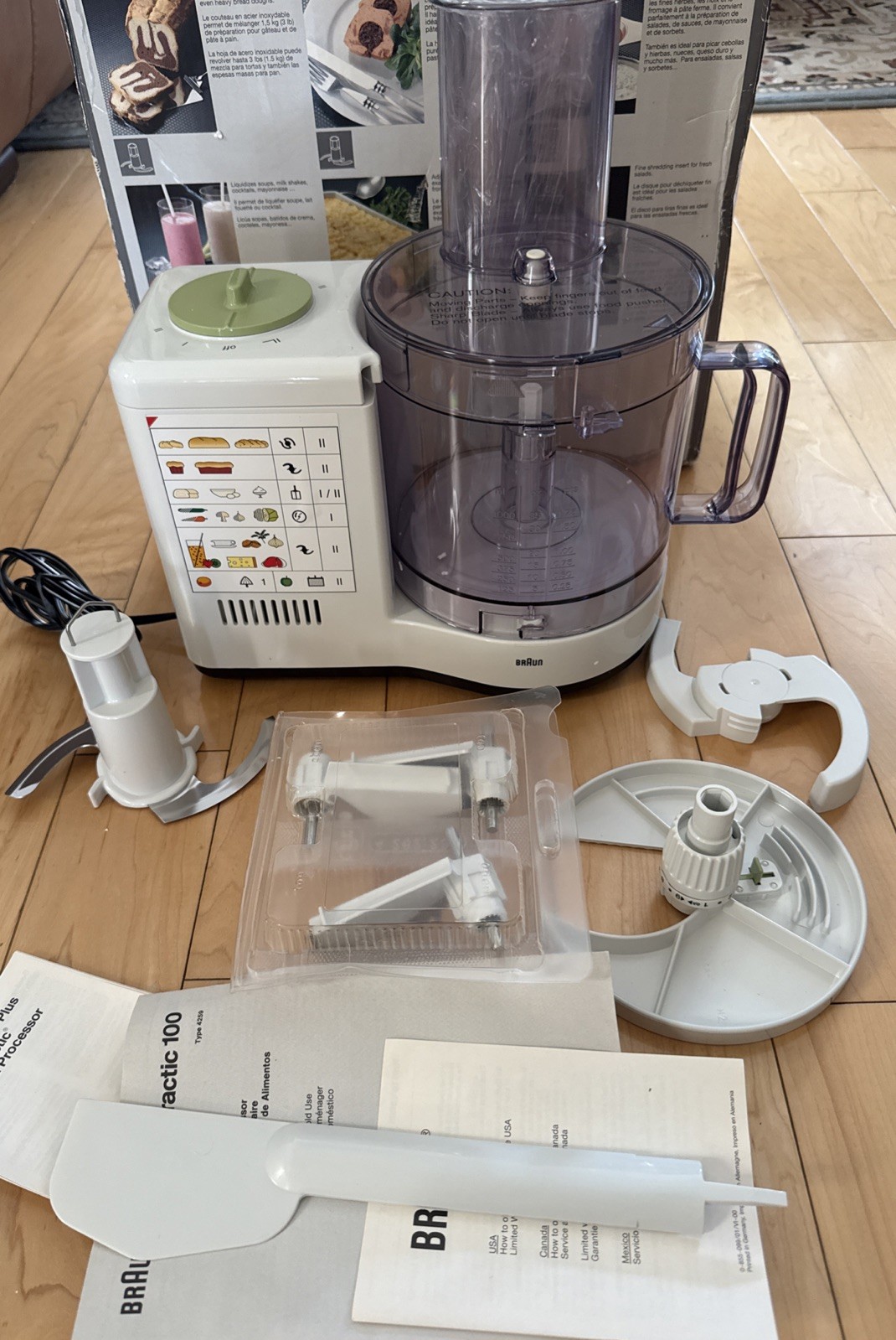 Braun UK100 Multipractic Food Processor Type 4259 Made in Germany NIOB