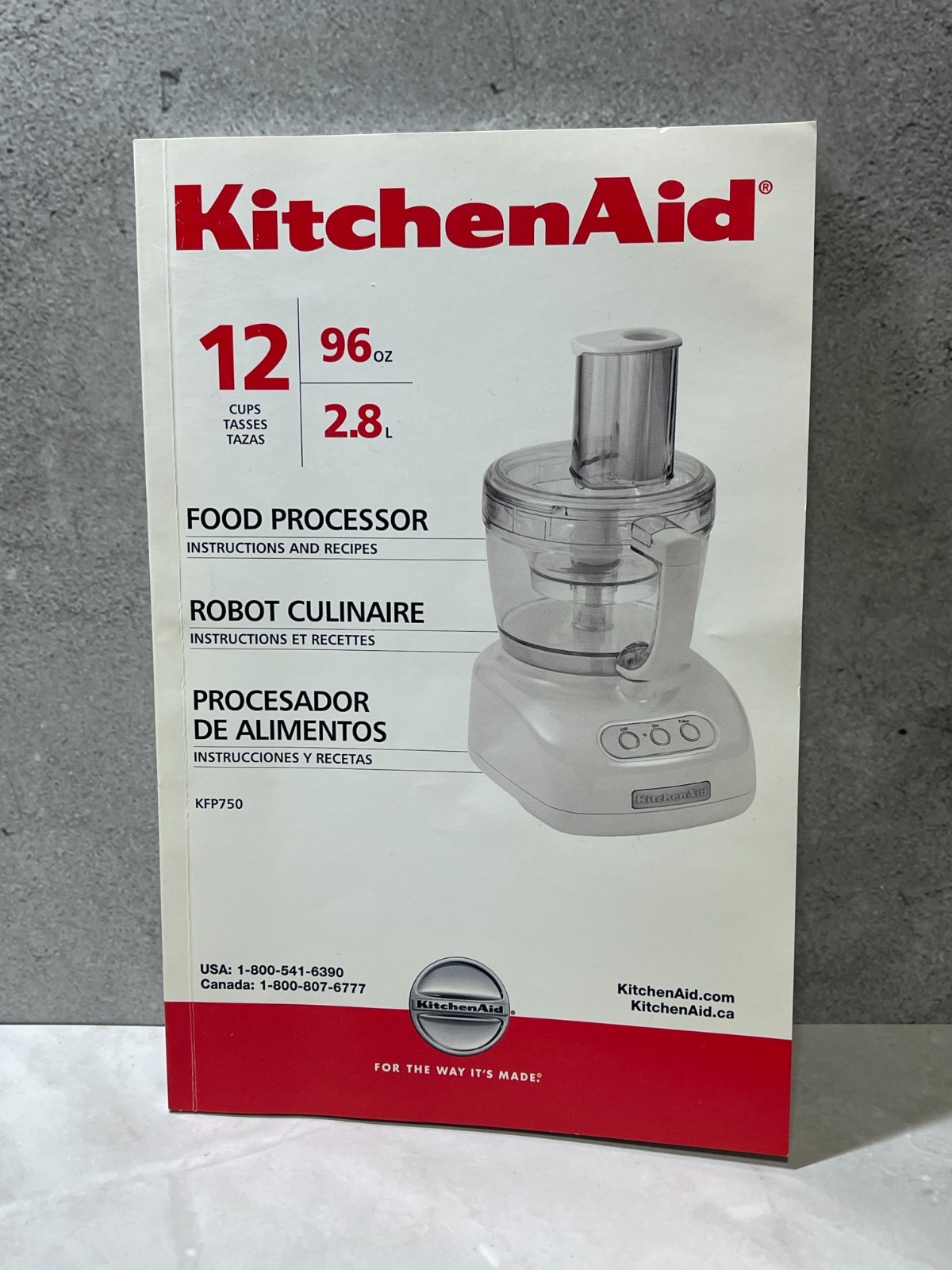 KitchenAid KFP750 Food Processor – Replacement Instructions