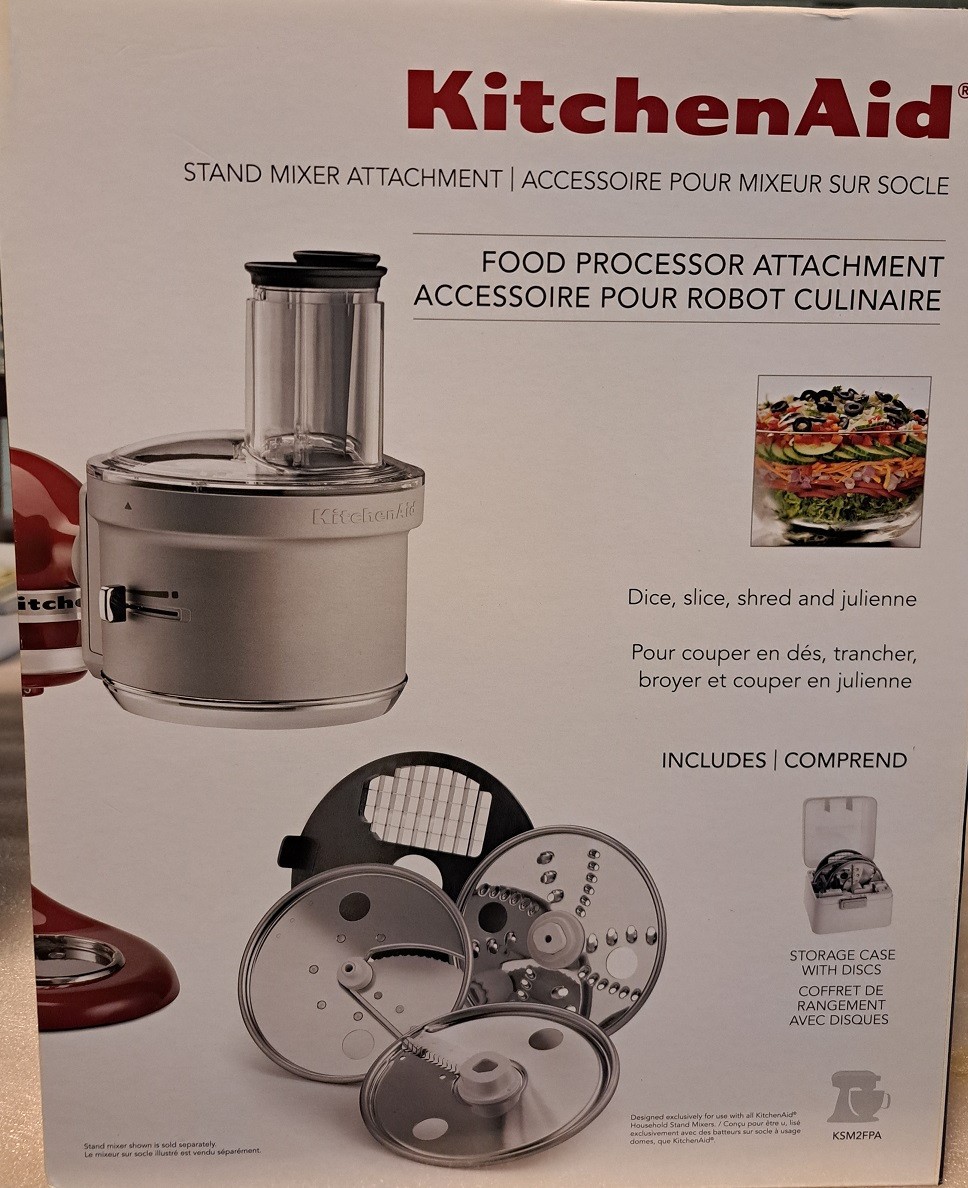 Kitchenaid Food Processor Attachment for Stand Mixer KSM2FPA